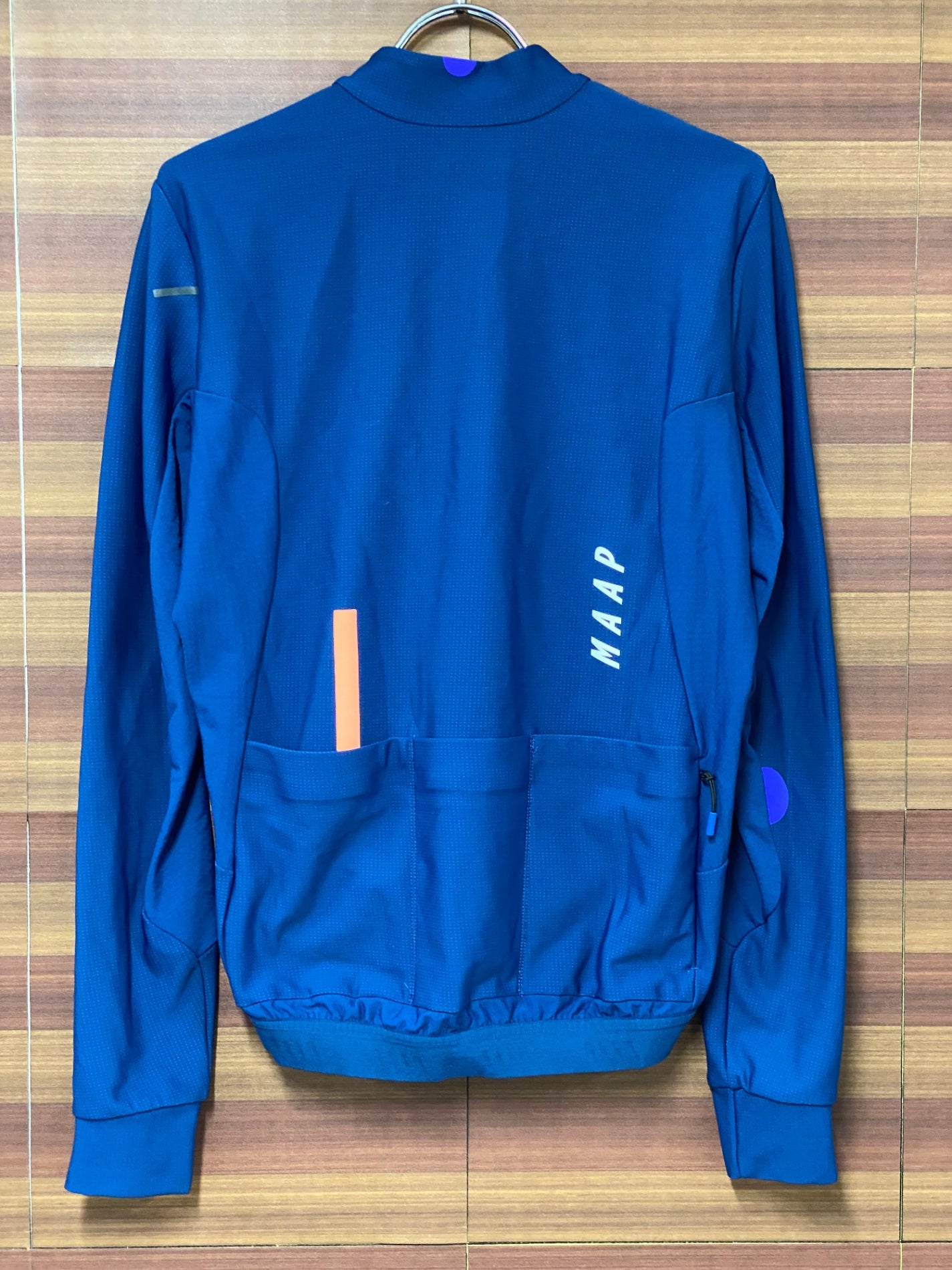 IM862 マープ MAAP 長袖 サイクルジャージ 裏起毛 L 紺