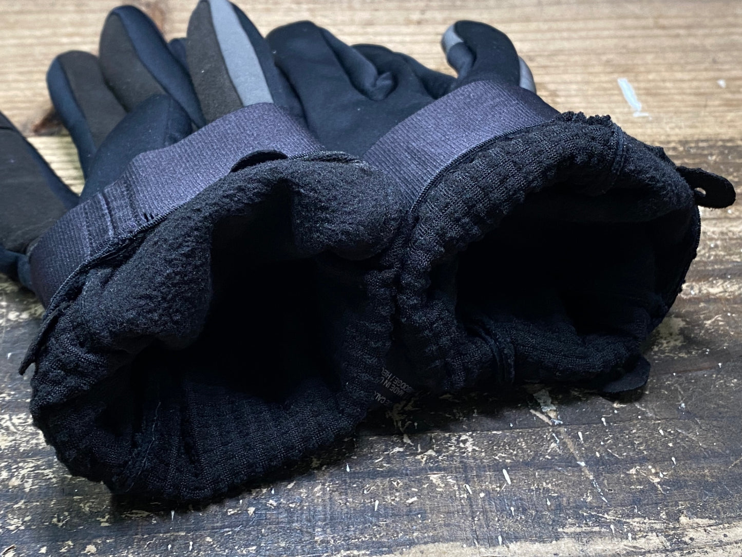 JC620 ラファ Rapha PRO TEAM WINTER GLOVES 裏起毛 長指 サイクルグローブ 黒 L