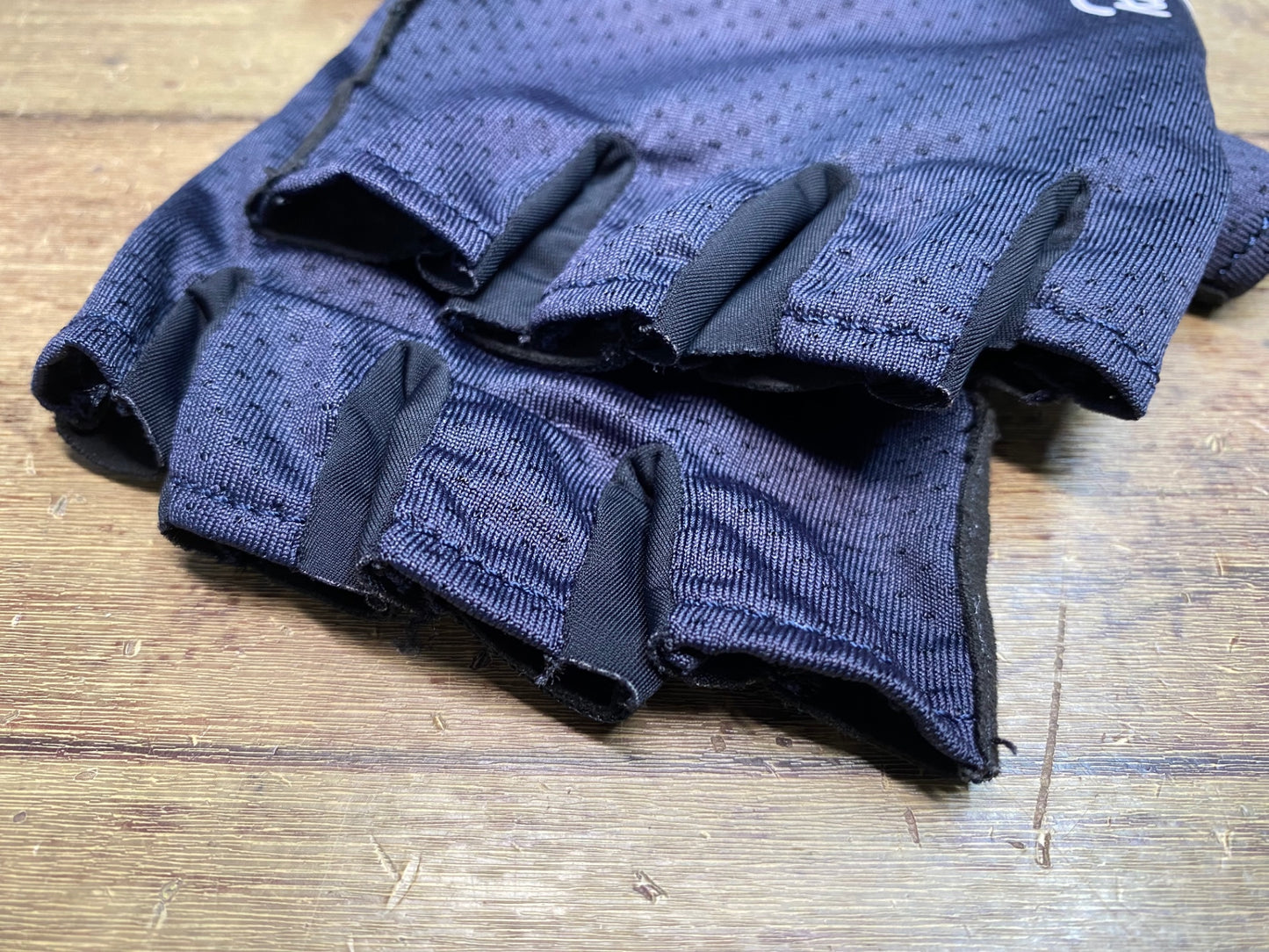 JB092 ラファ Rapha BREVET MITTS 指切り グローブ 紺 ※サイズ不明、タグカット