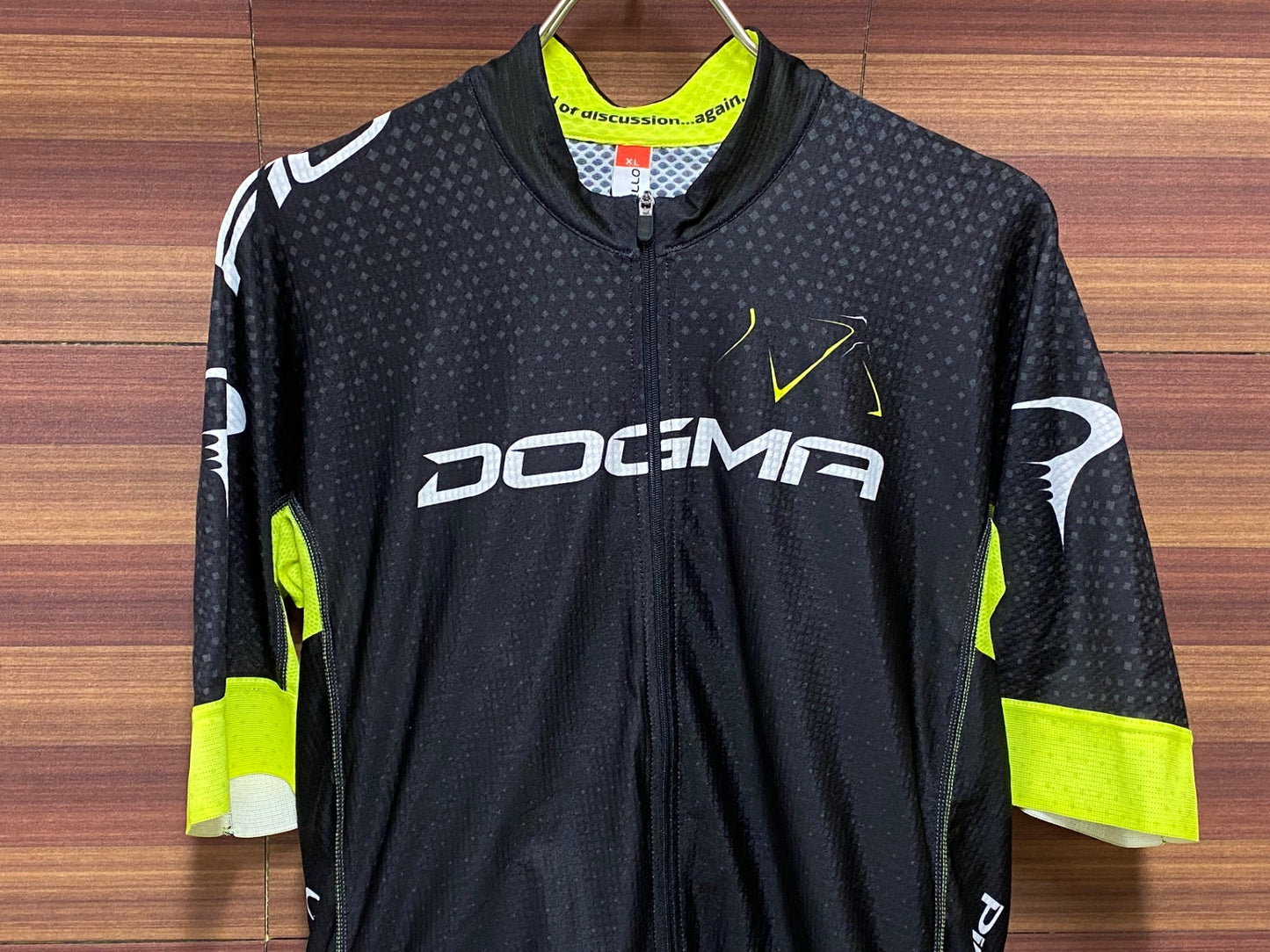 IN764 ピナレロ PINARELLO ドグマ DOGMA F10 半袖 サイクルジャージ 黒 黄 XL