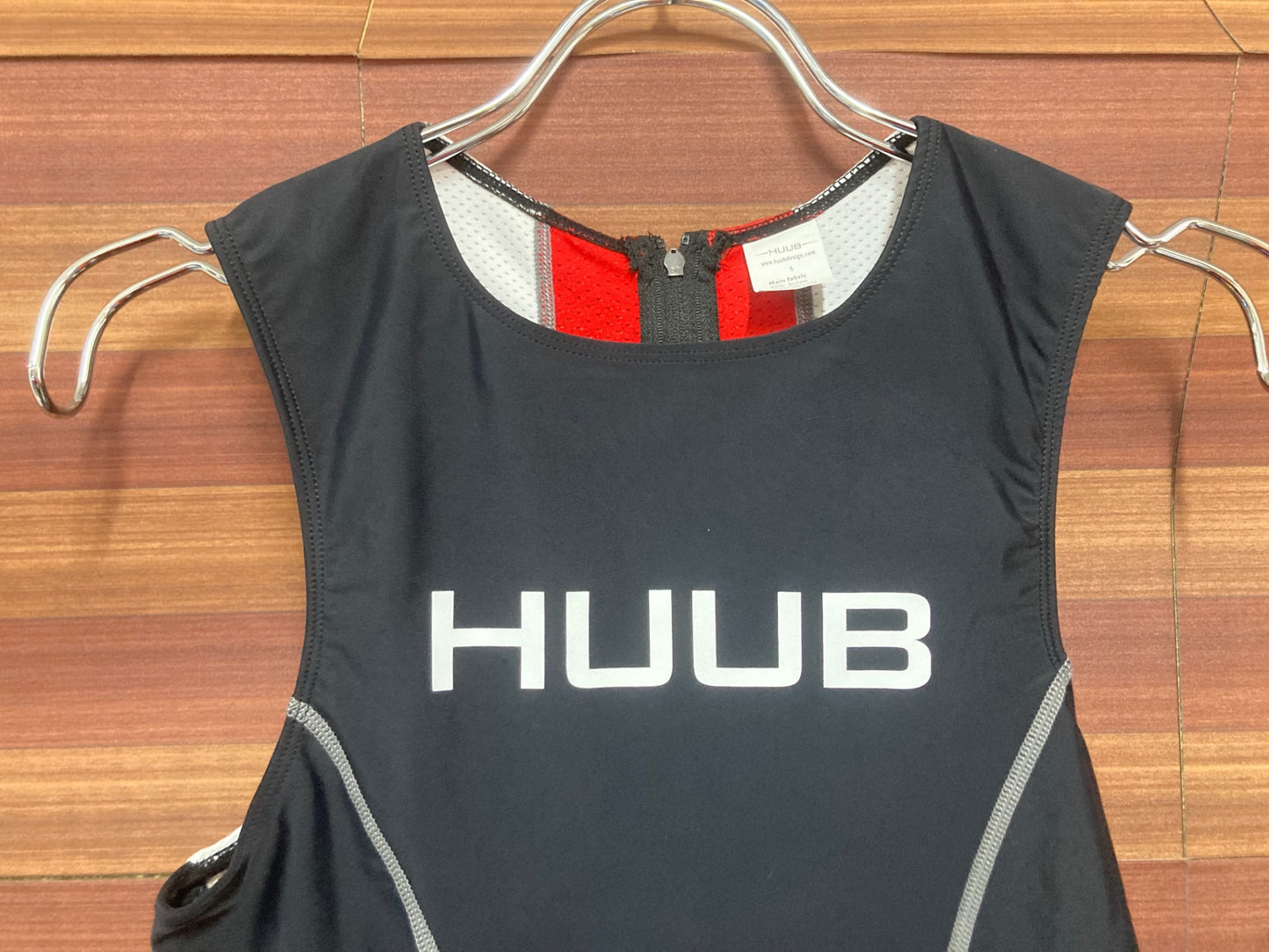IQ192 フーブ HUUB ノースリーブ トライアスロンジャージ 黒 S リアジップ