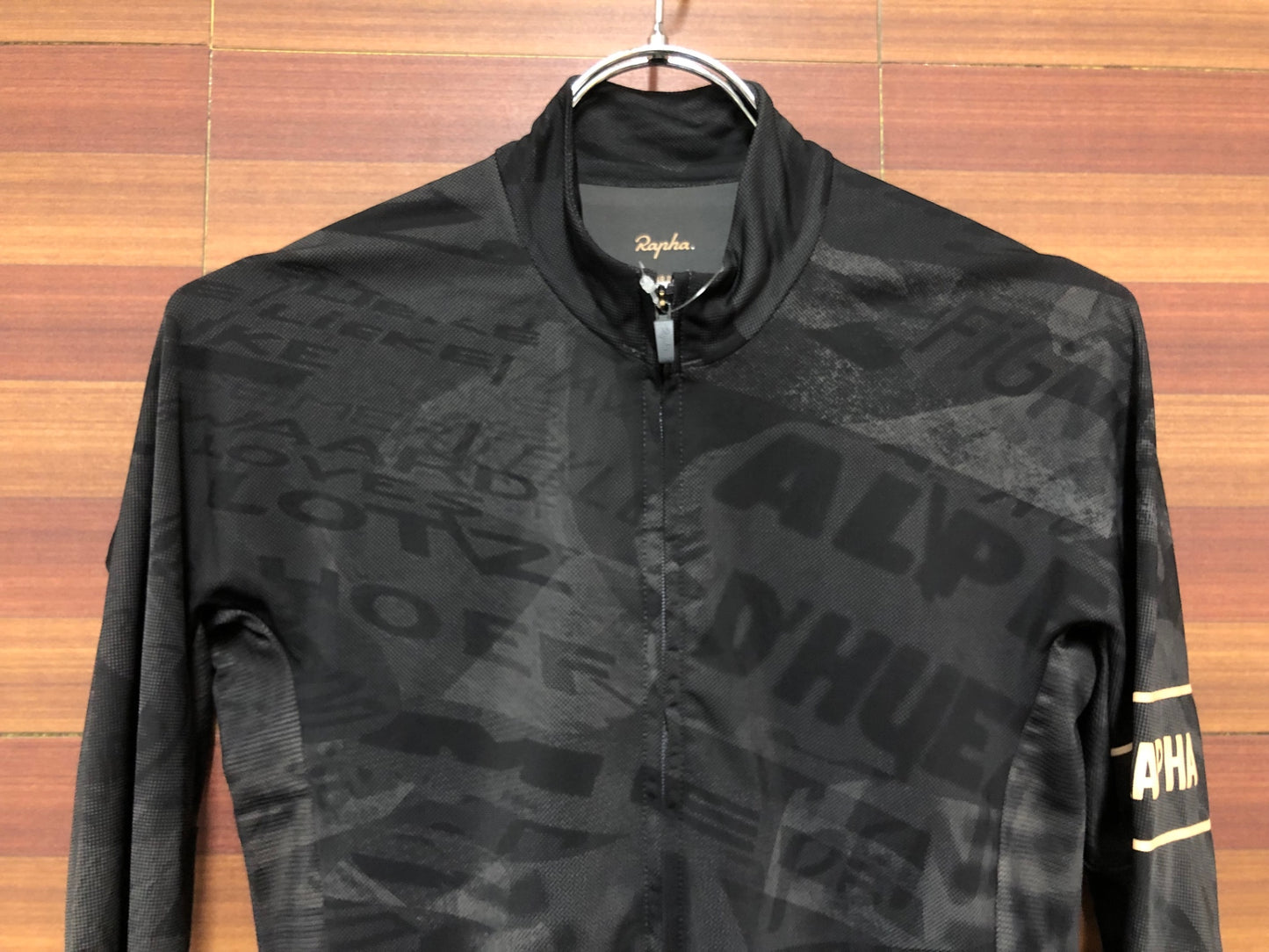 II252 ラファ Rapha PRO TEAM LONG SLEEVE THERMAL JERSEY ROAD GRAFFITI 長袖 サイクルジャージ 黒 XS