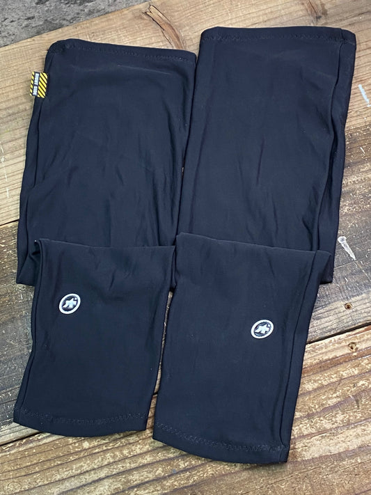 IW218 アソス assos ニーウォーマー 黒 Ⅰ 裏起毛