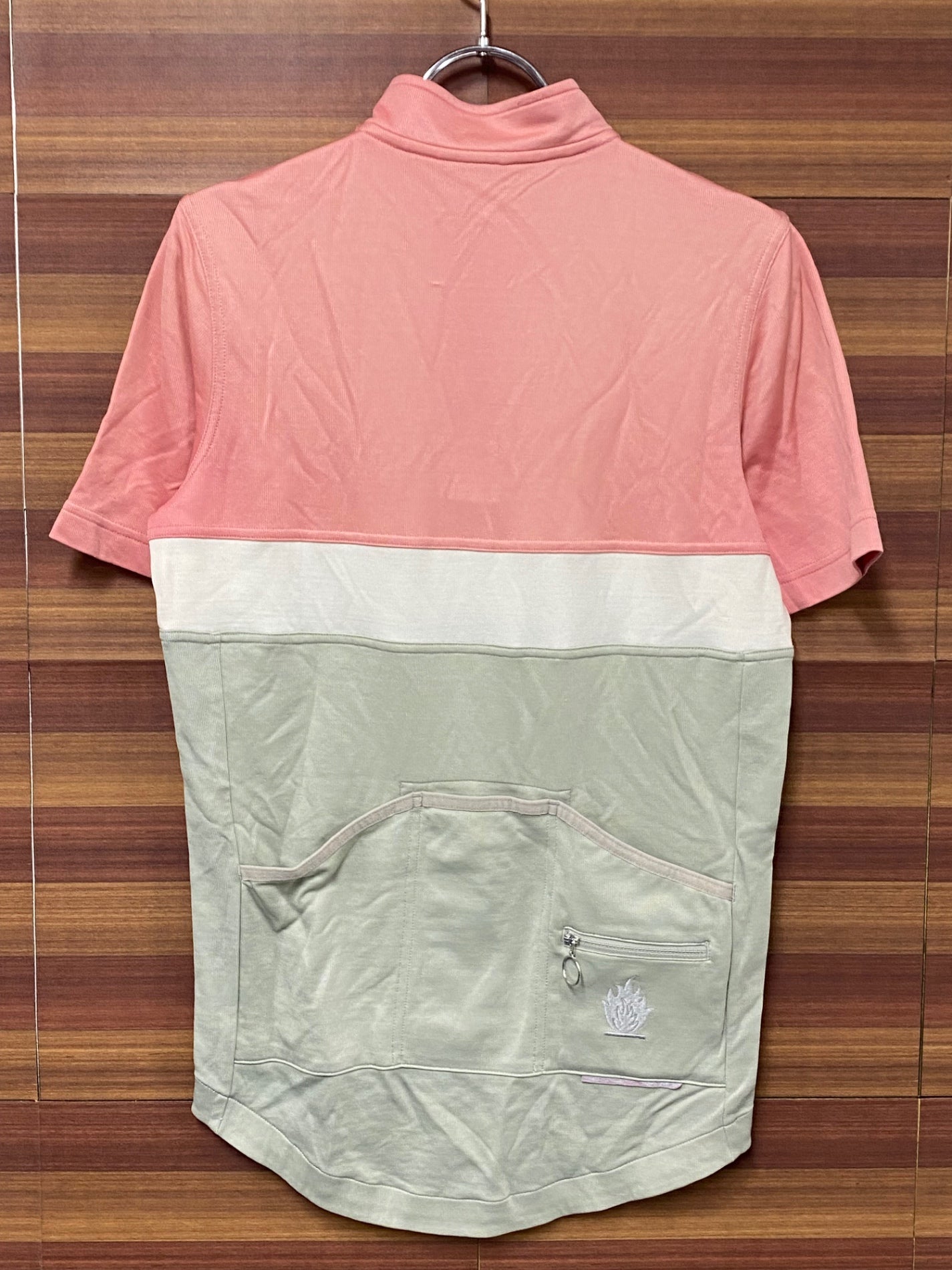 IR609 ラファ Rapha CLUB JERSEY 半袖 ハーフジップ サイクルジャージ ピンク グレー サイズ不明