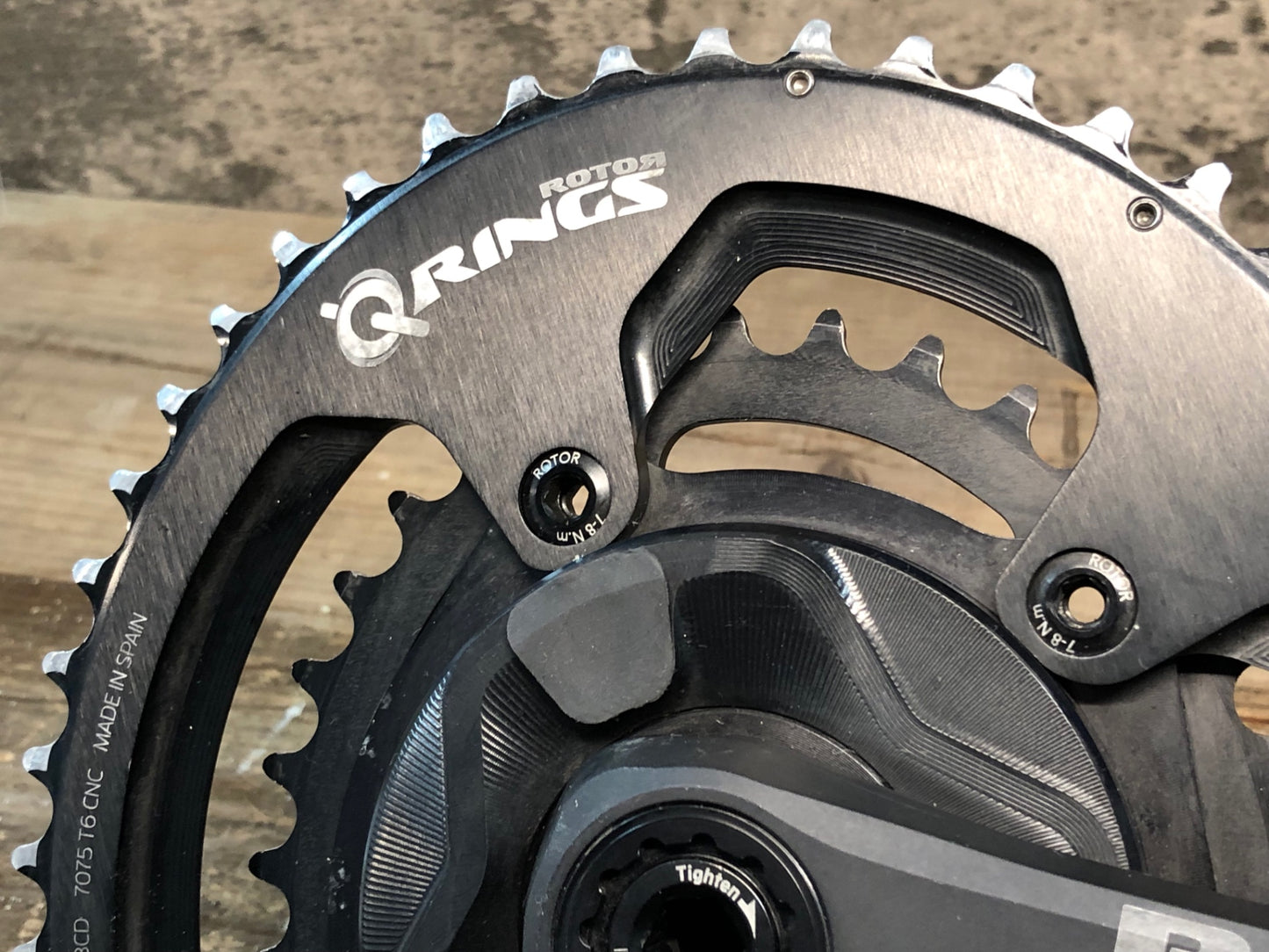 IO899 ローター Rotor アルデュー インスパイダー ALDHU IN SPIDER パワーメーター クランクセット 50-34T 170mm 11S シャフト径24mm 楕円リング 片側計測 充電ケーブル付属