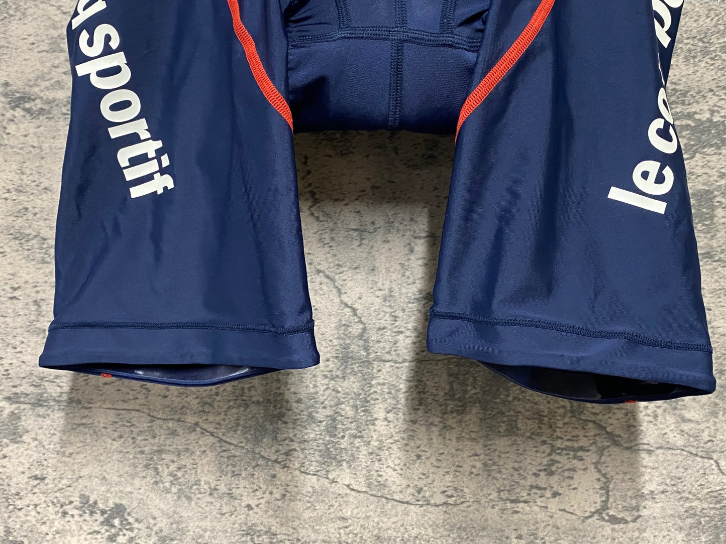 JA175 ルコックスポルティフ le coq sportif レーサーパンツ 紺 赤 S