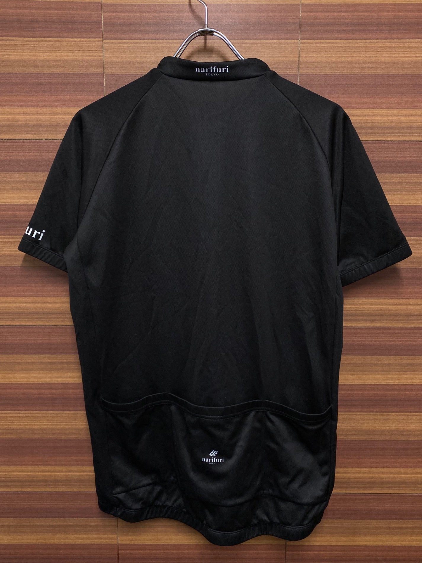 IT574 ナリフリ narifuri 半袖サイクルジャージ 黒 XL
