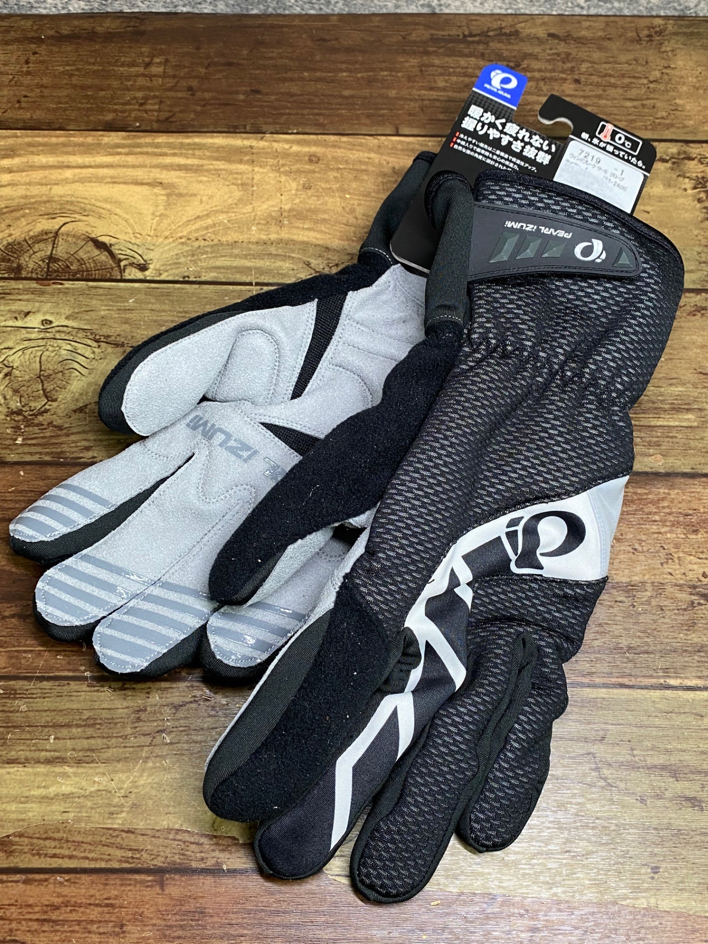 JA652 パールイズミ PEARL iZUMi ウィンドブレークサーモグローブ 黒 L