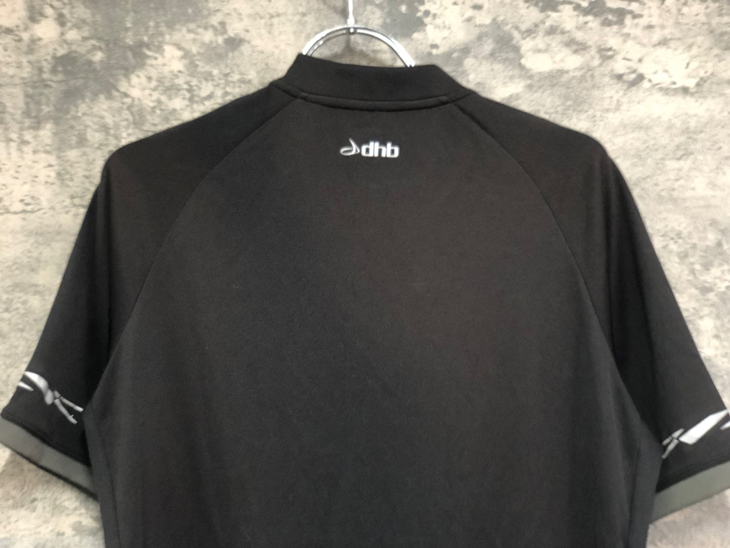 IW156 dhb 半袖 サイクルジャージ 黒 M ハーフジップ