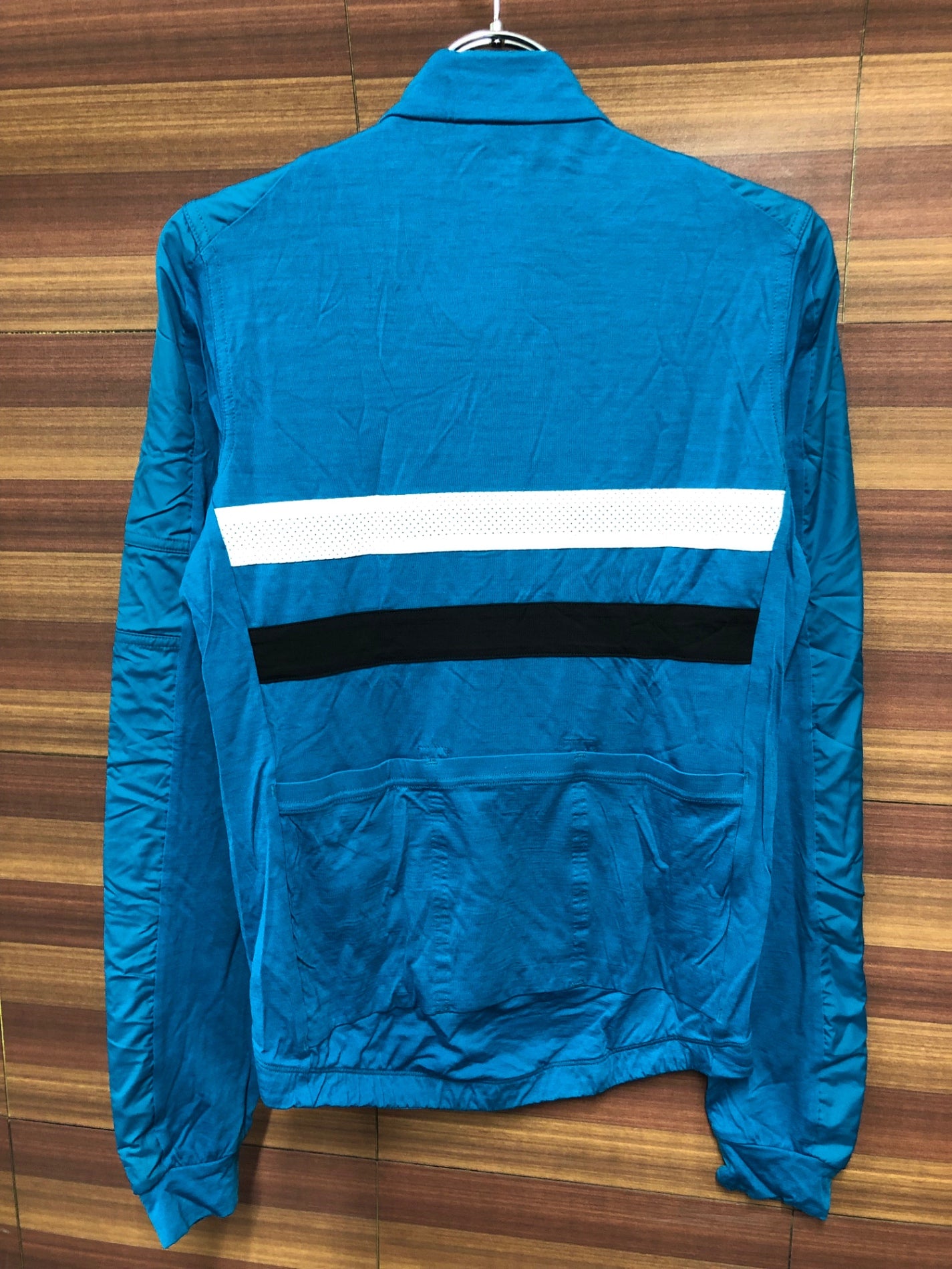 IT313 ラファ Rapha LONG SLEEVE BREVET WINDBLOCK JERSEY 長袖 サイクルジャージ ターコイズブルー XS