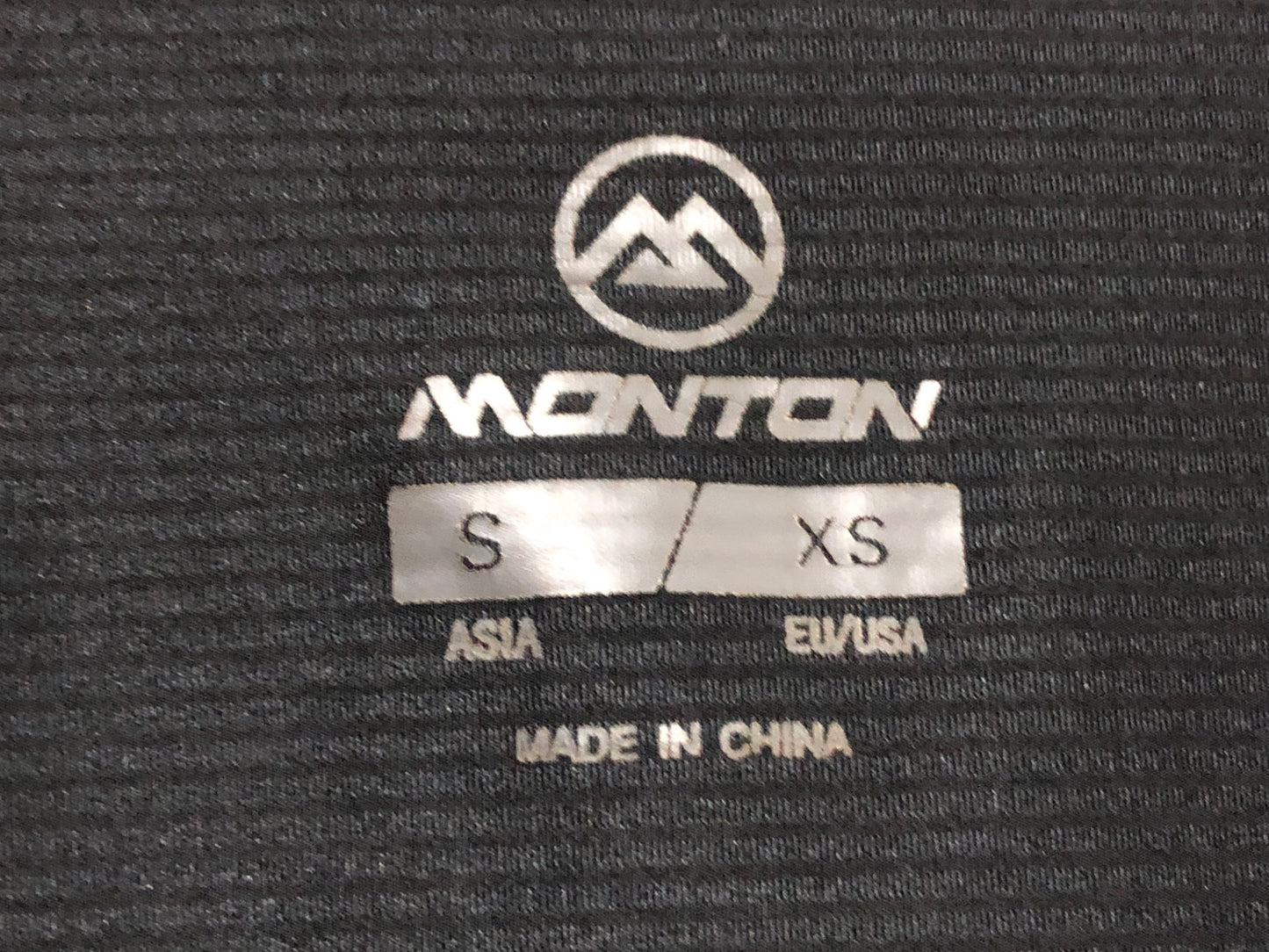 IN565 モントン MONTON 長袖サイクルジャージ 黒 ASIA S