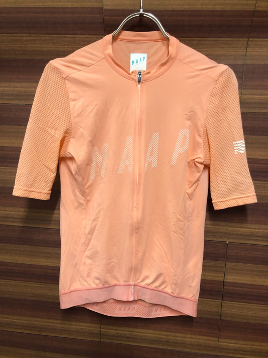 IT812 マープ MAAP PRO FIT JERSEY 半袖 サイクルジャージ 薄橙色 M