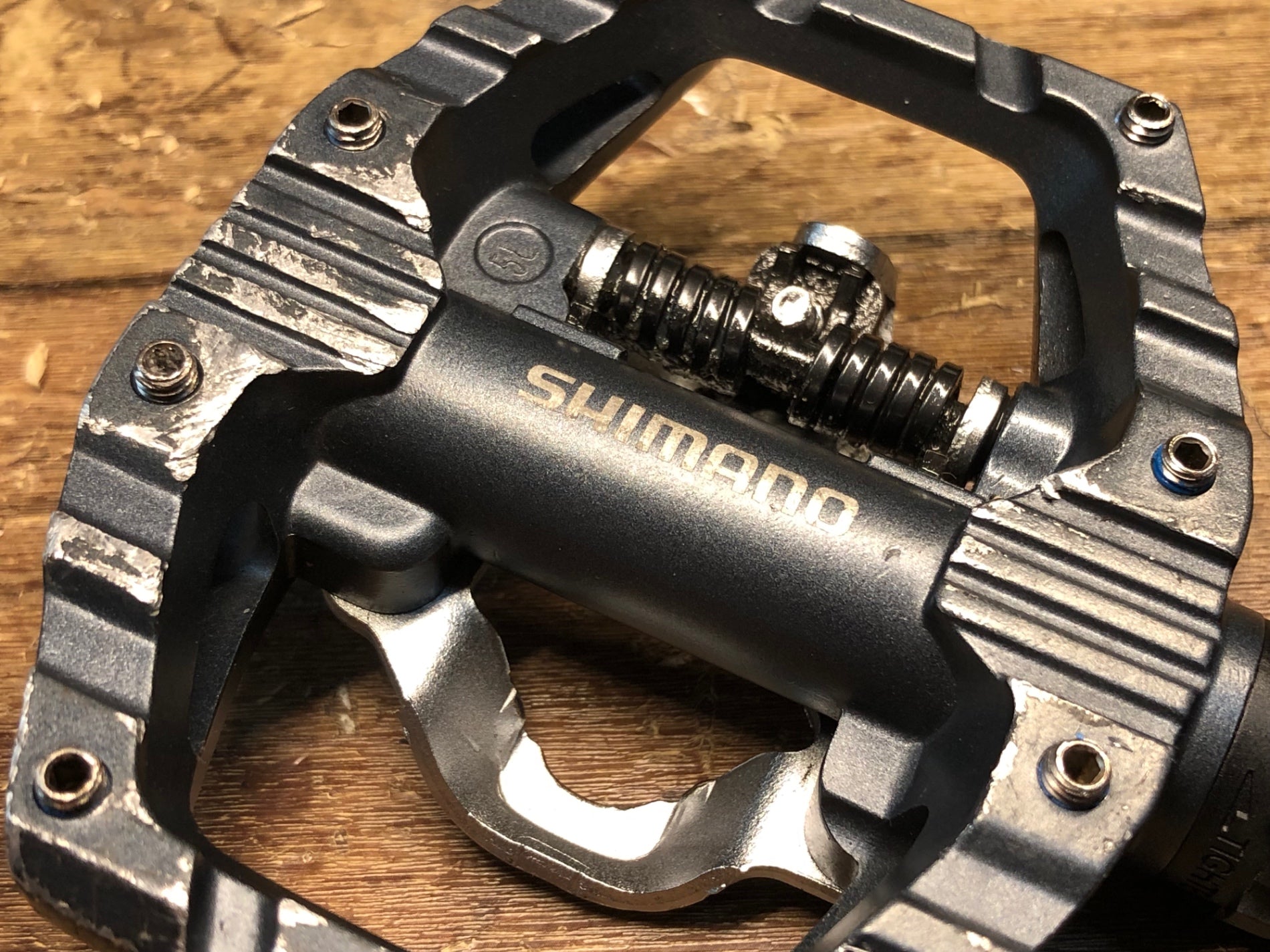 HU789 シマノ SHIMANO PD-EH500 ビンディングペダル SPD 片面フラット ※ガリ傷