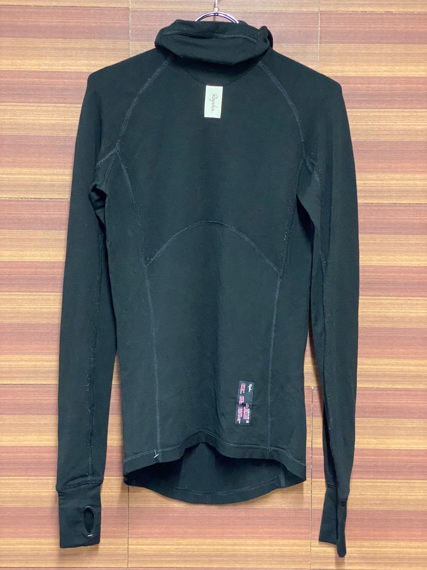 II618 ラファ Rapha DEEP WINTER BASE LAYER 長袖 べースレイヤー フーディ 黒 XS