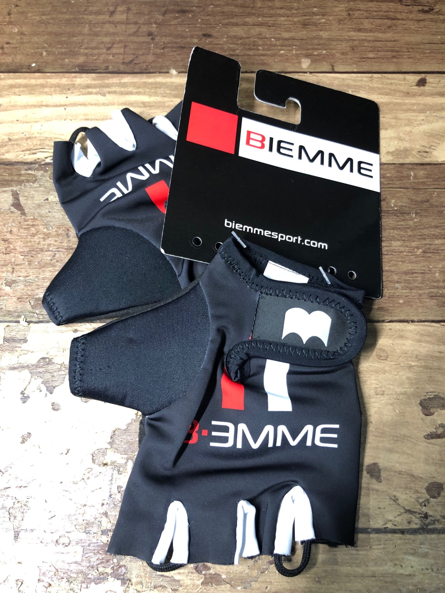 HO864 ビエンメ BIEMME GLOVE サイクルグローブ 黒赤 S