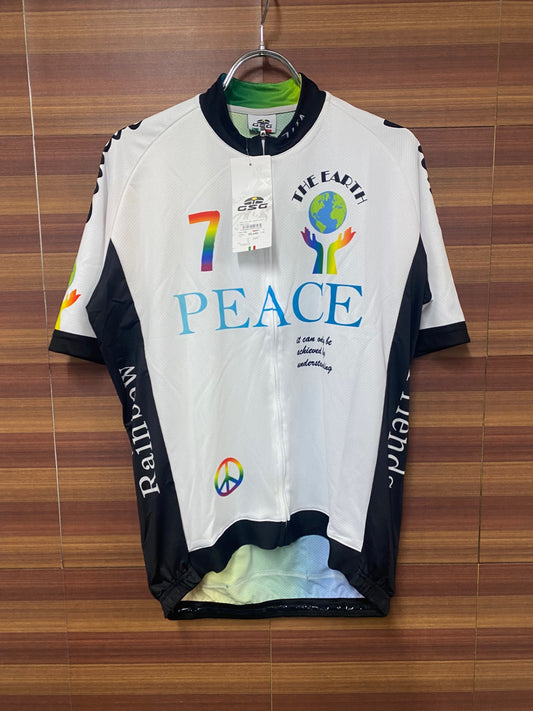IS366 ジェッセージ GSG 半袖サイクルジャージ 白 XL