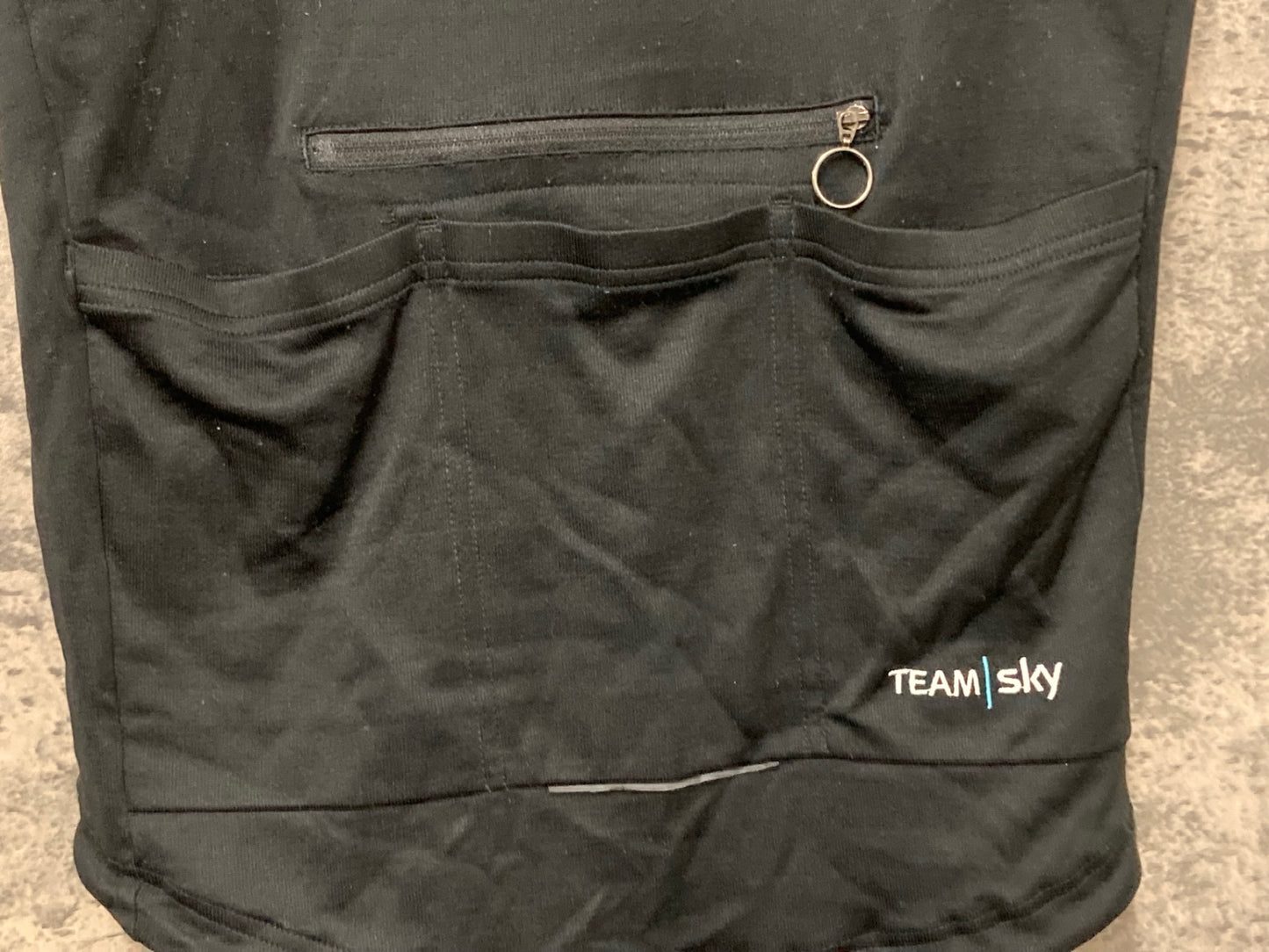 IW746 ラファ Rapha MEN'S SS TRAINING BREVET JERSEY 半袖 サイクルジャージ 黒 水色 M TEAM sky