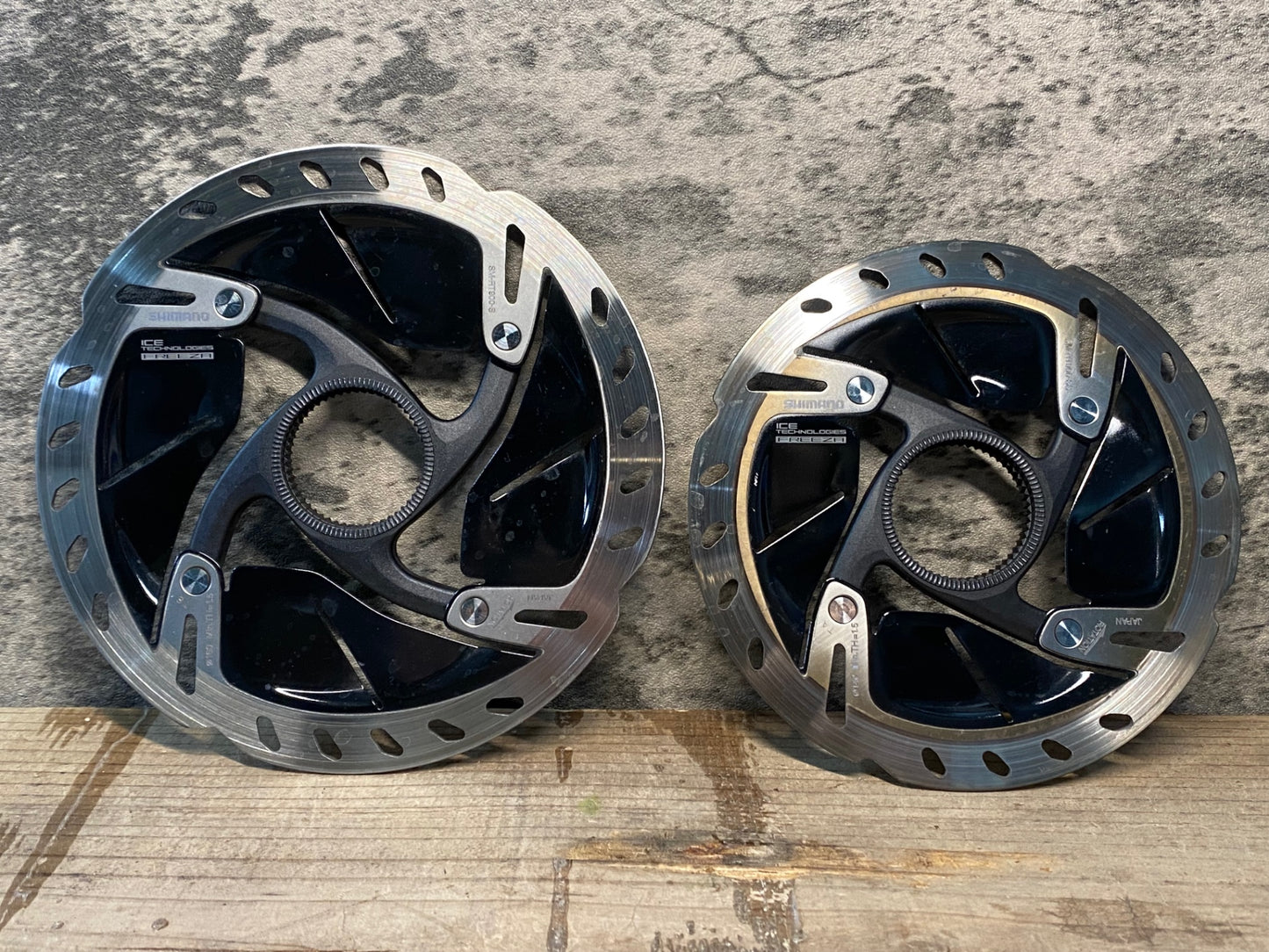 IQ490 シマノ SHIMANO デュラエース DURA-ACE SM-RT900 ディスクブレーキローターセット Φ160/140  実測1.75/1.75mm