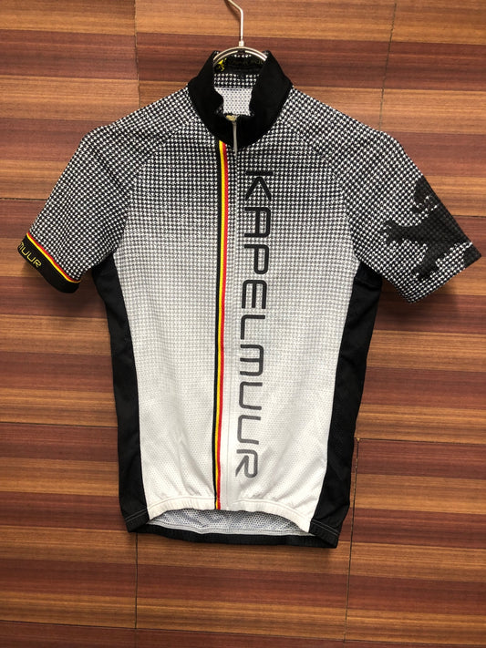 IT819 カペルミュール KAPELMUUR 半袖 サイクルジャージ 黒 白 S