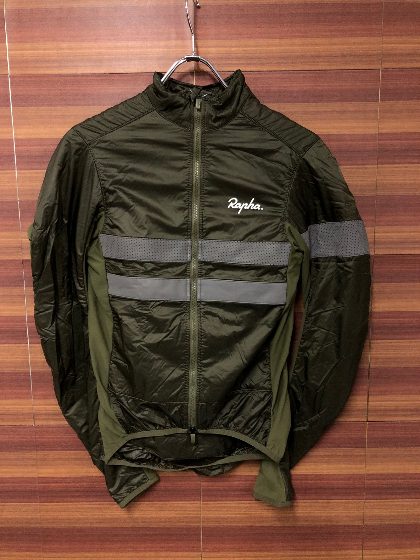 IK682 ラファ Rapha BREVET INSULATED JACKET 長袖 サイクルジャケット カーキ XS