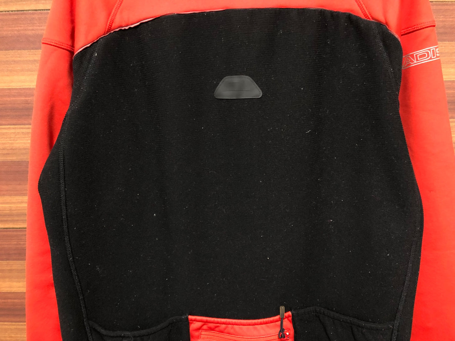 IR944 アディダス adidas 長袖 サイクルジャージ 赤 黒 L 裏起毛