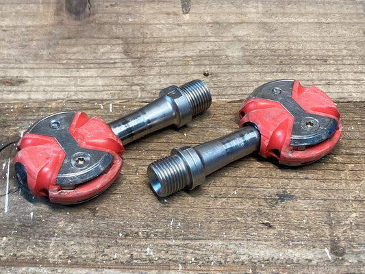 IO773 スピードプレイ SPEEDPLAY ゼロ ZERO ビンディングペダル ステンレスシャフト 赤