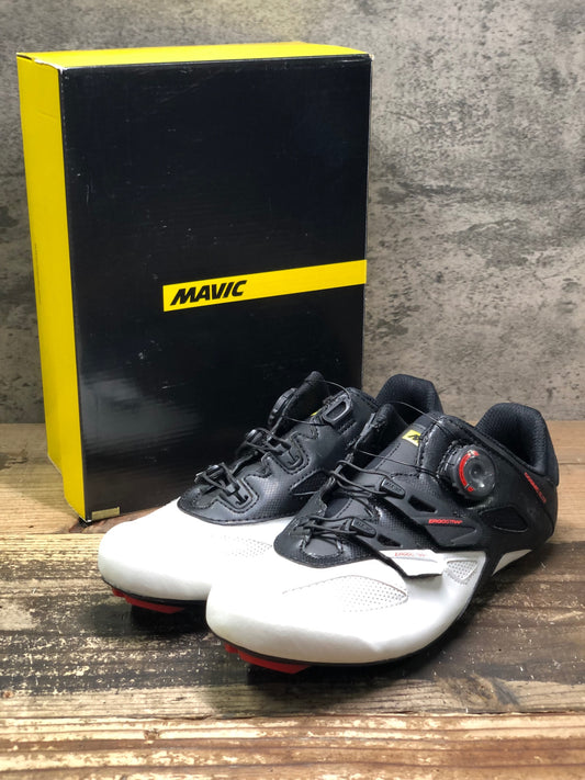 JC703 マヴィック MAVIC COSMIC ELITE ビンディングシューズ 黒白 EU40 2/3 SPDアタッチメント