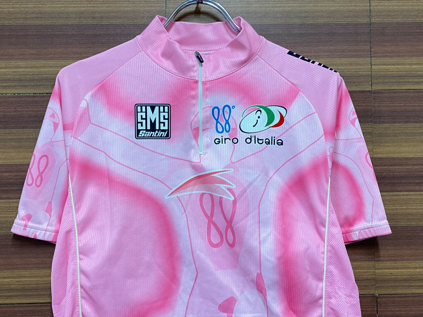 ID190 サンティーニ Santini 半袖サイクルジャージ ピンク L giro d'italia