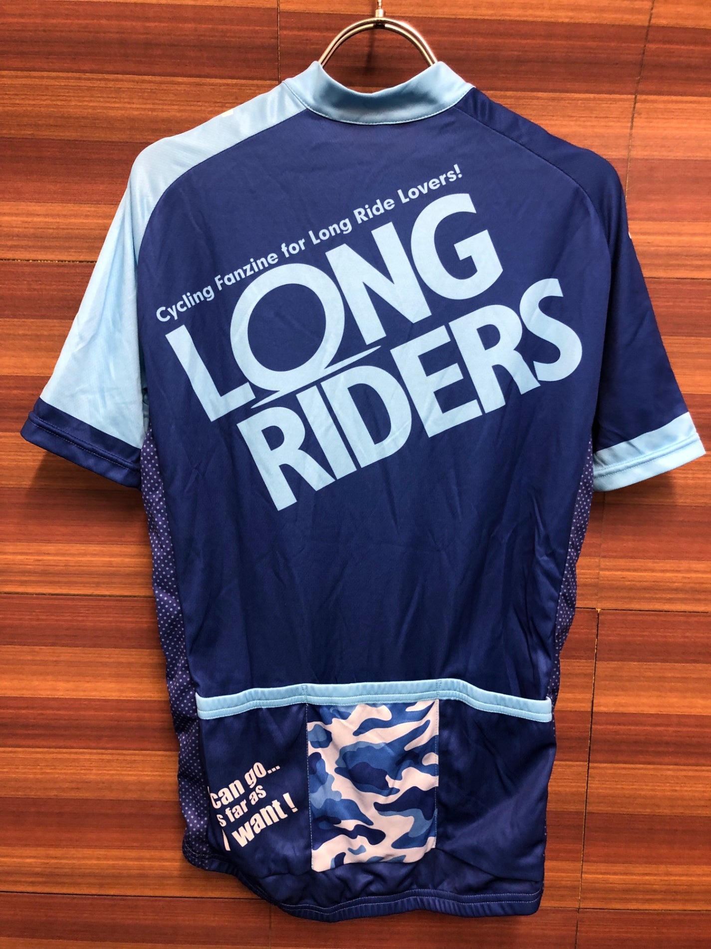 IS975 サンボルト SUNVOLT 半袖 サイクルジャージ 青 水色 L