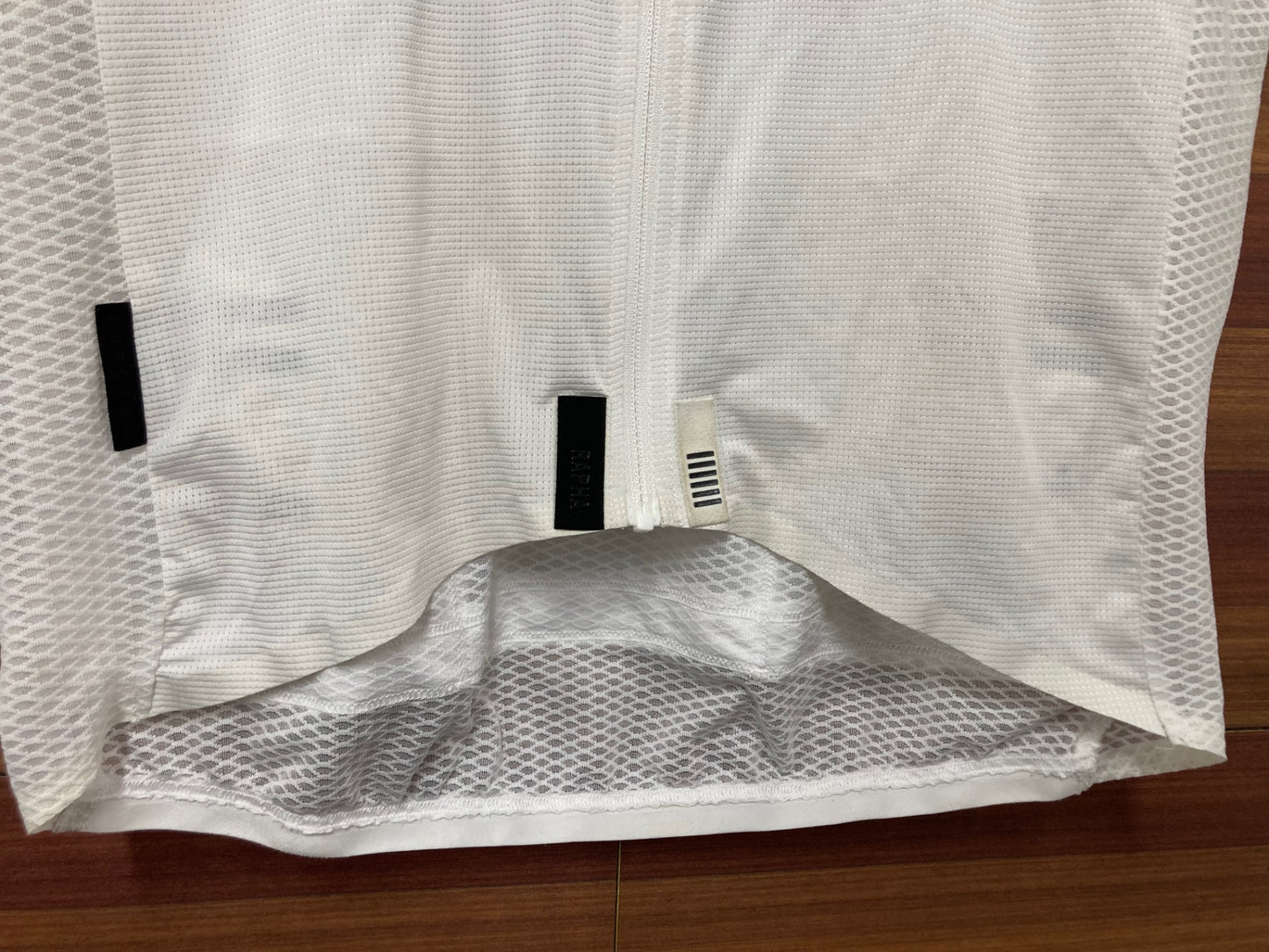 IO437 ラファ Rapha CLIMBERS JERSEY 半袖 サイクルジャージ 白 M ※染み