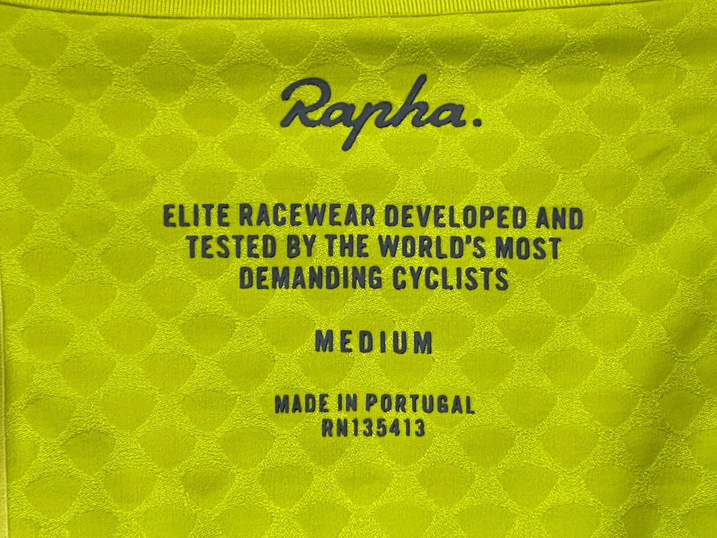 JC598 ラファ Rapha PRO TEAM AERO JERSEY II 半袖 サイクルジャージ 黄色 M