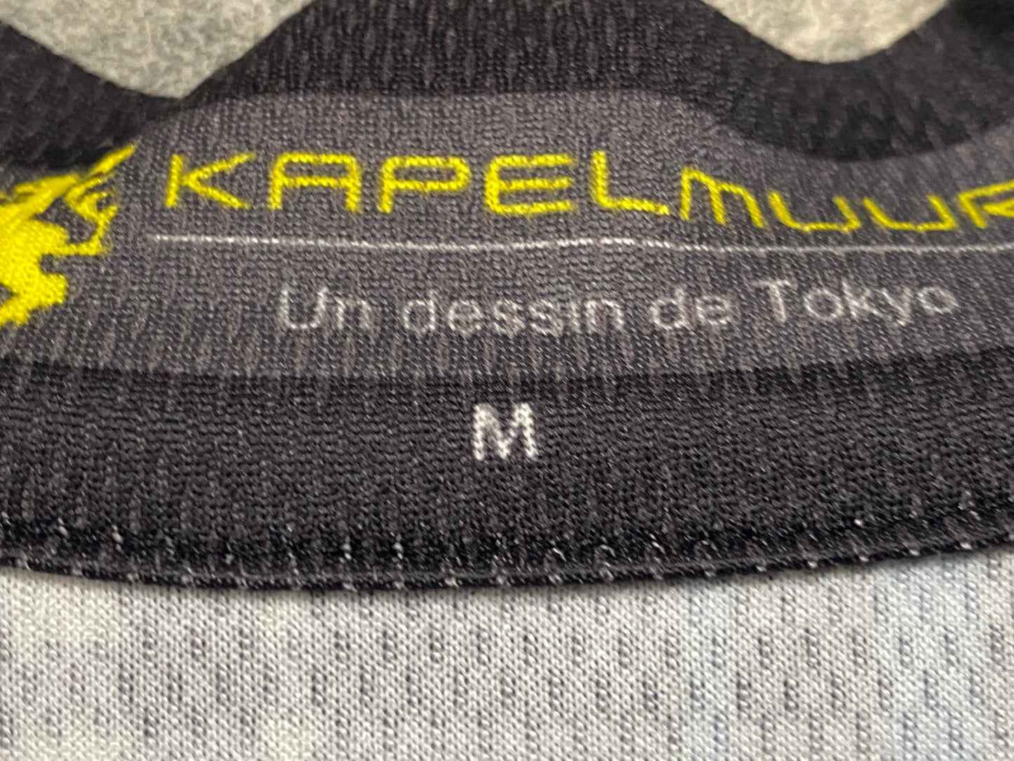 IZ546 カペルミュール kapelmuur 半袖サイクルジャージ 黒緑 M 擦れ