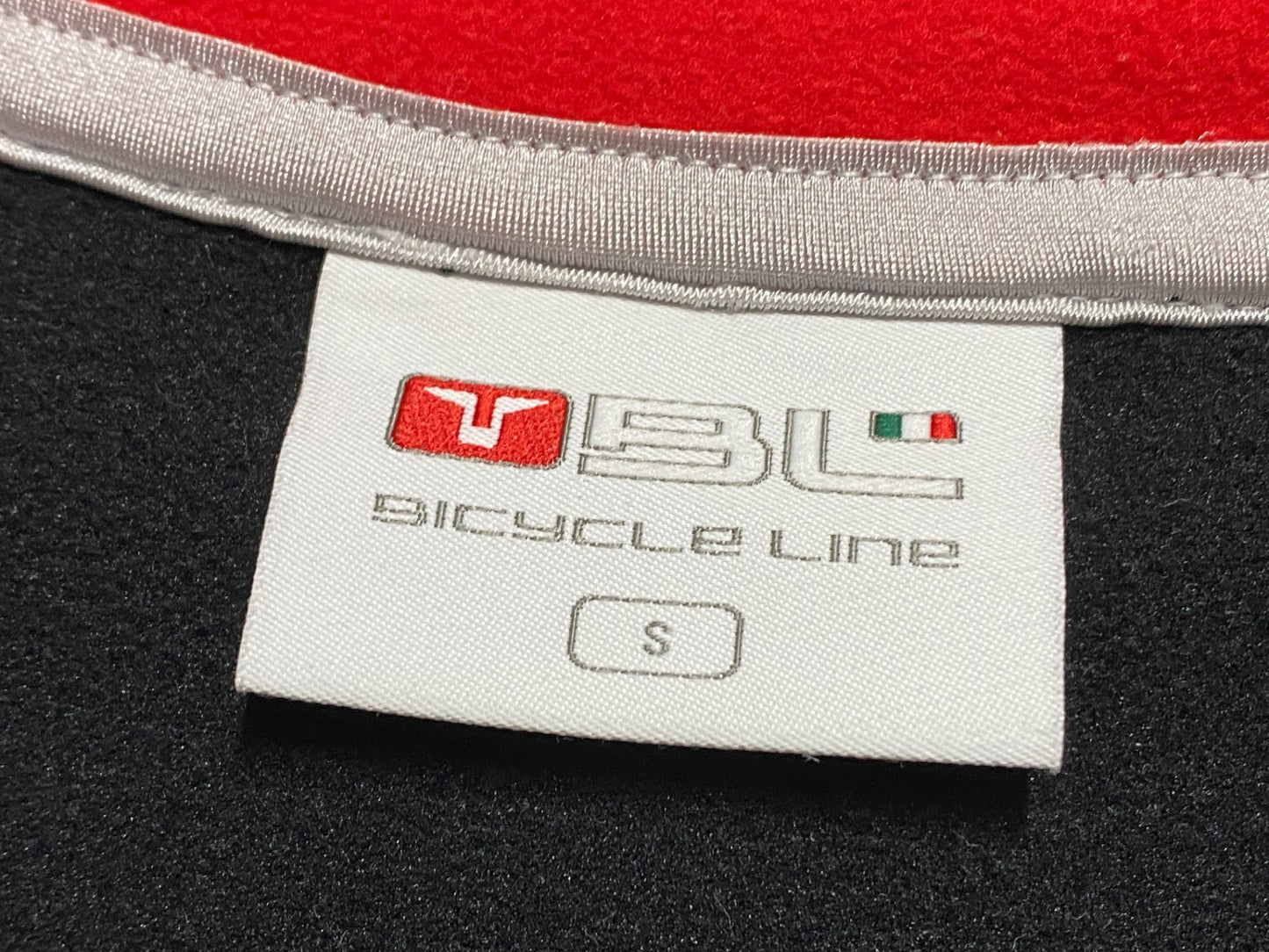 IY968 バイシクルライン Bicycle Line 長袖 サイクルジャージ 黒 白 S 裏起毛