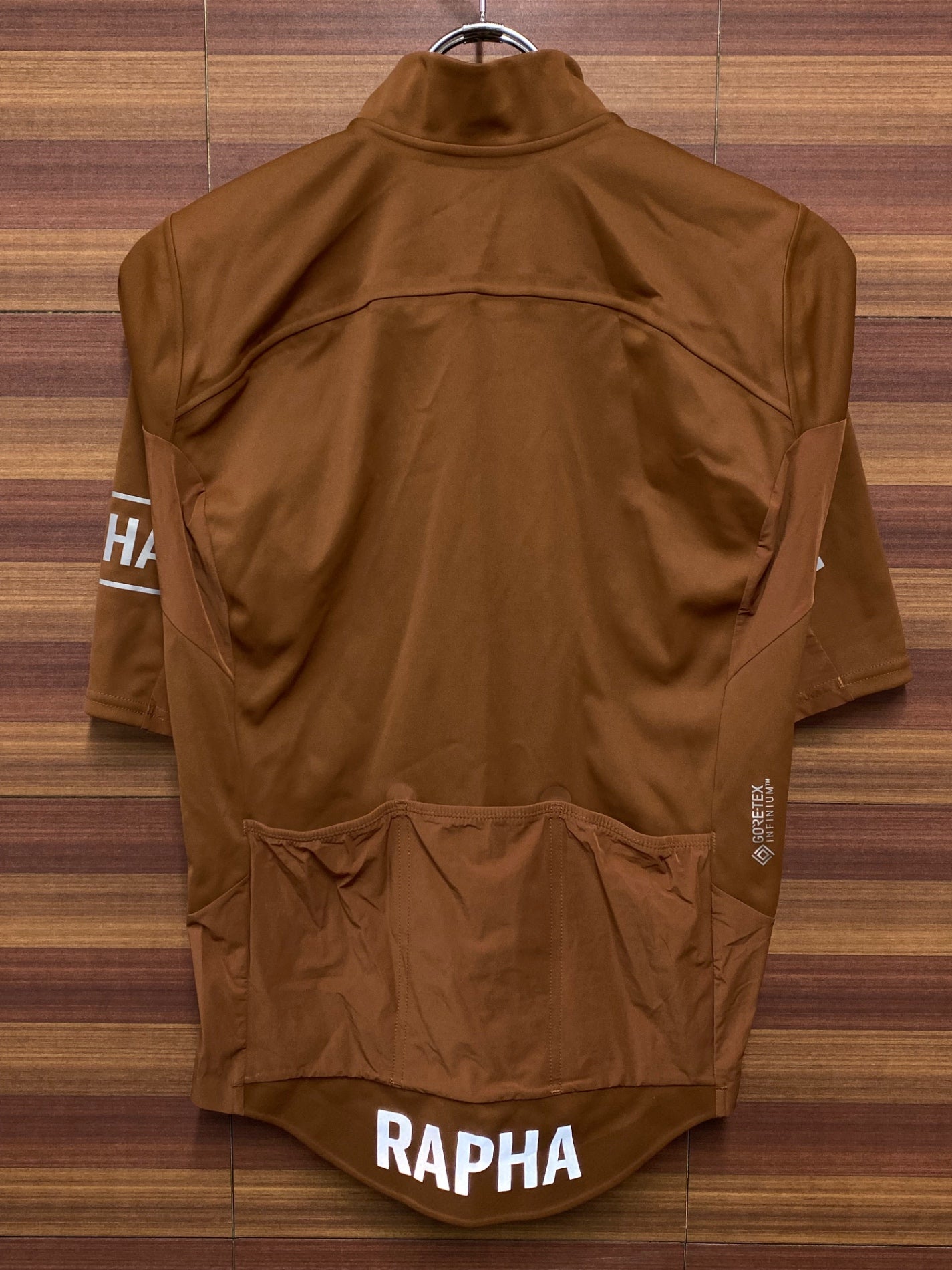 IT591 ラファ Rapha PRO TEAM INFINIUM JERSEY 半袖サイクルジャージ 茶 S GORE TEX INFINIUM