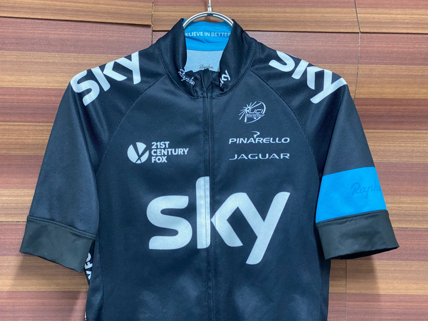 IW250 ラファ Rapha SHORT SLEEVE REPLICA JERSEY TEAM SKY 黒 S