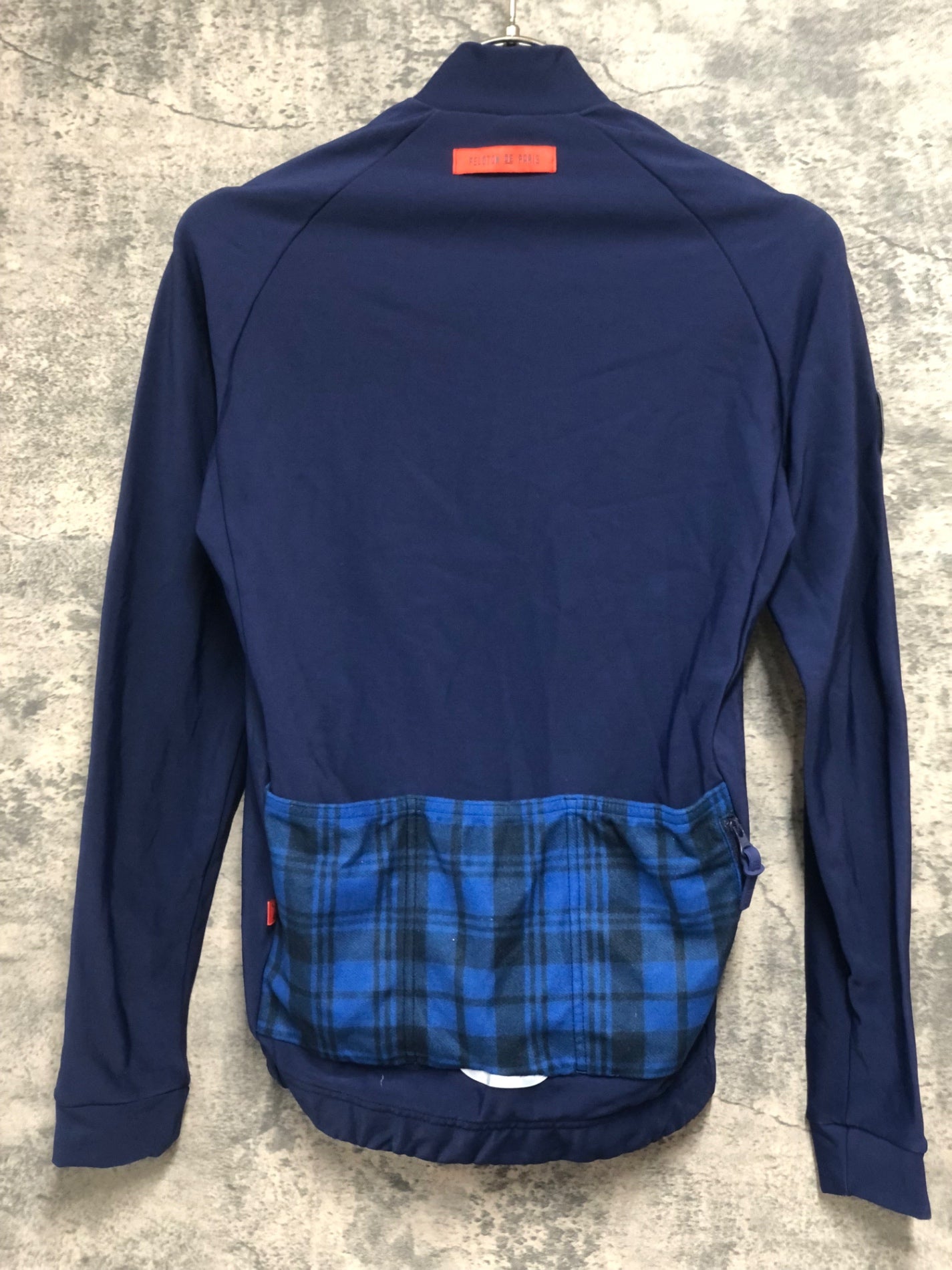 IY193 プロトンドパリ Peloton de Paris Atlas Jersey 長袖 サイクルジャージ 濃紺 XS 裏起毛