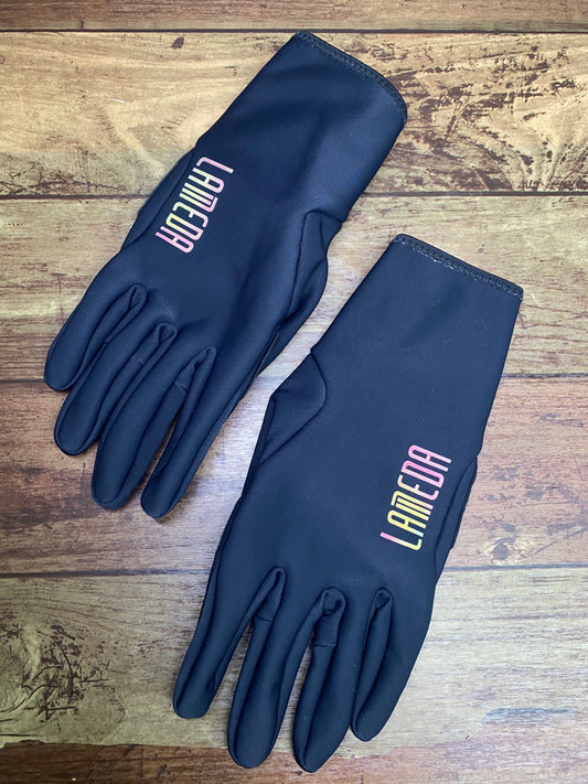 IX379 LAMEDA 長指 グローブ 黒 M 裏起毛
