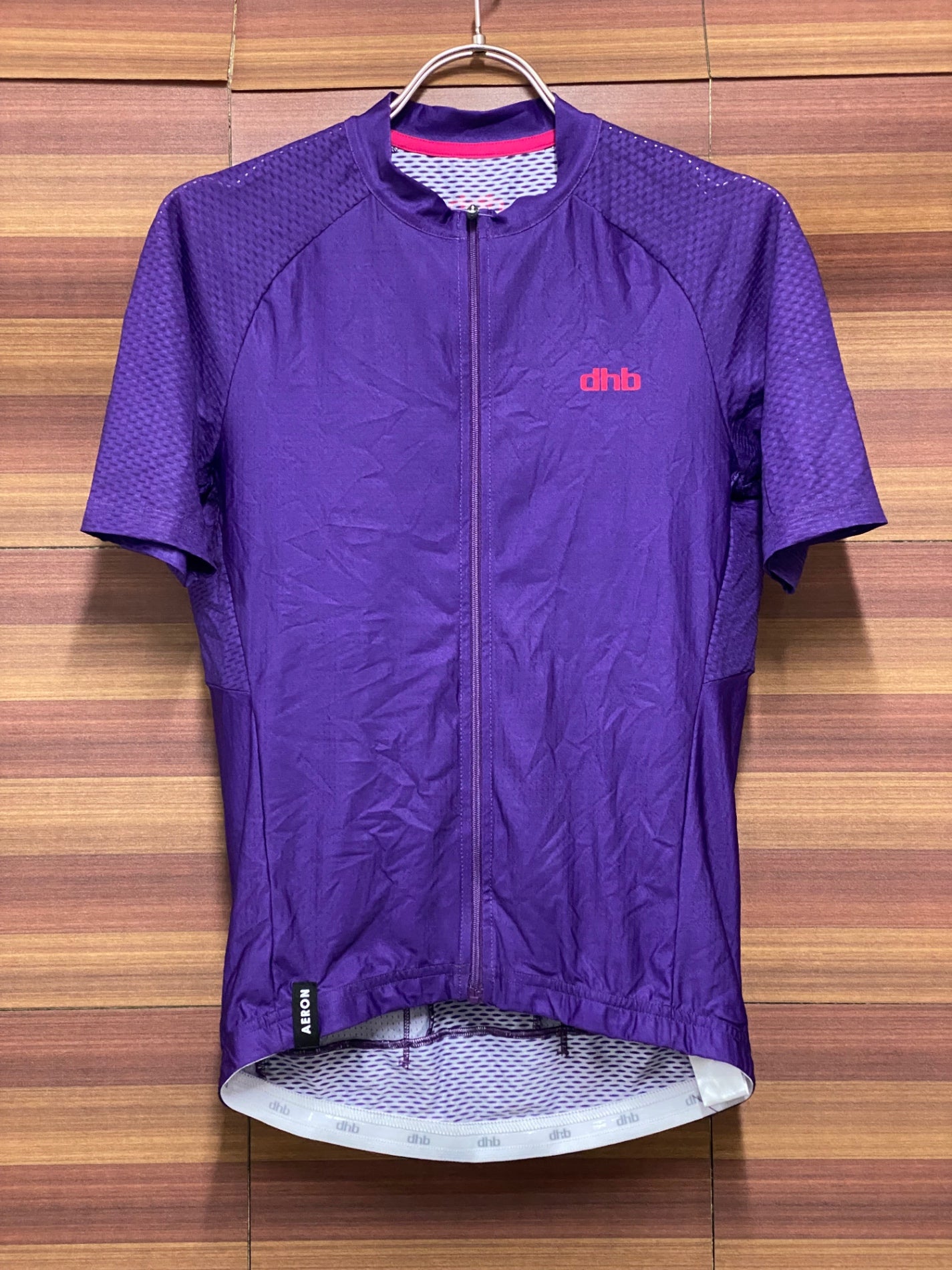 IU234 dhb AERON 半袖 サイクルジャージ 紫 XS