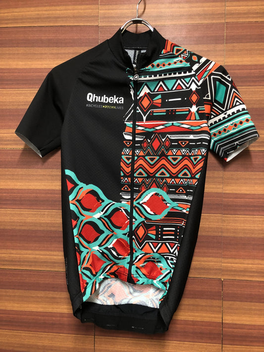 IL611 アソス Assos MILLE GT SS BCL 半袖 サイクルジャージ 黒 総柄 XS