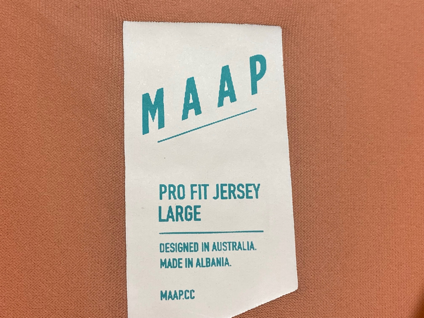 JA391 マープ MAAP PRO FIT JERSEY 半袖 サイクルジャージ 薄橙色 L