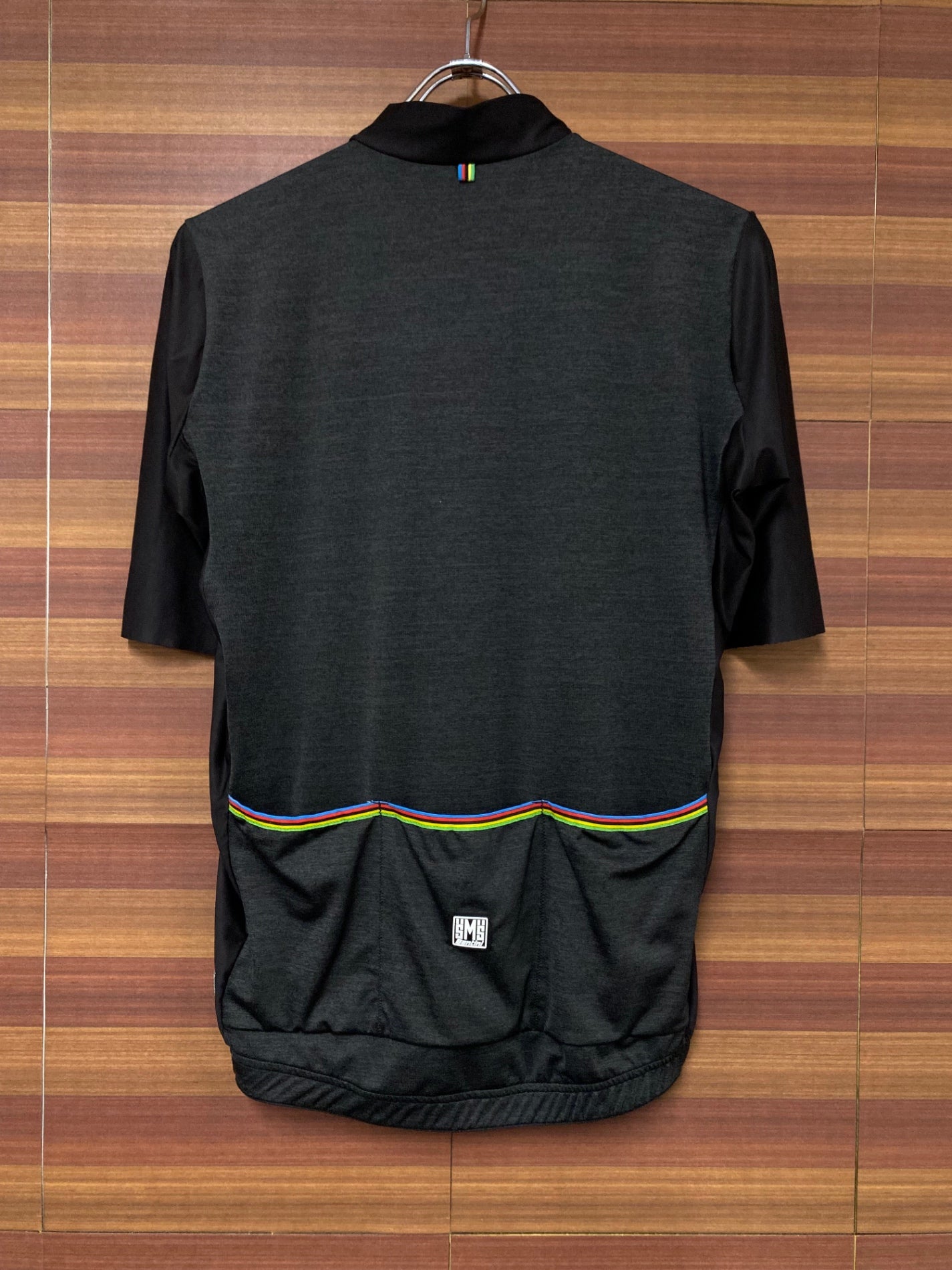 IN460 サンティーニ Santini 半袖サイクルジャージ グレー L ほつれ