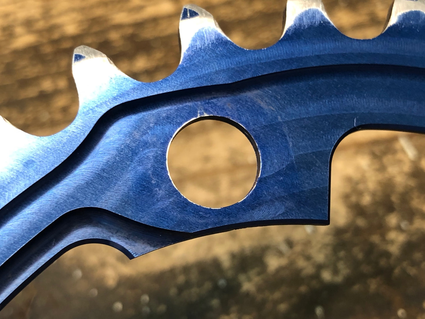 IZ288 スミス SMITH バロックギア Baroque Gear インナー チェーンリング 34T±3 90° シマノ４H対応 青