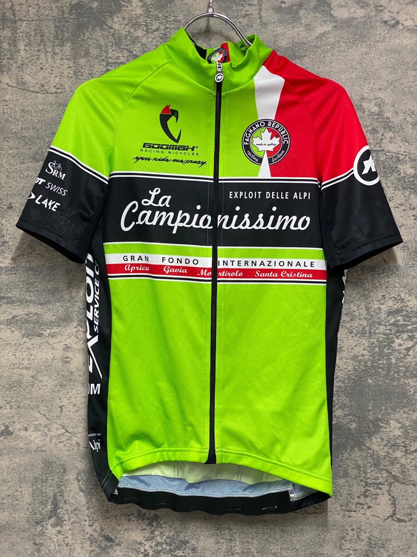 JB915 アソス ASSOS 半袖 サイクルジャージ 緑 黒 GOOMAH