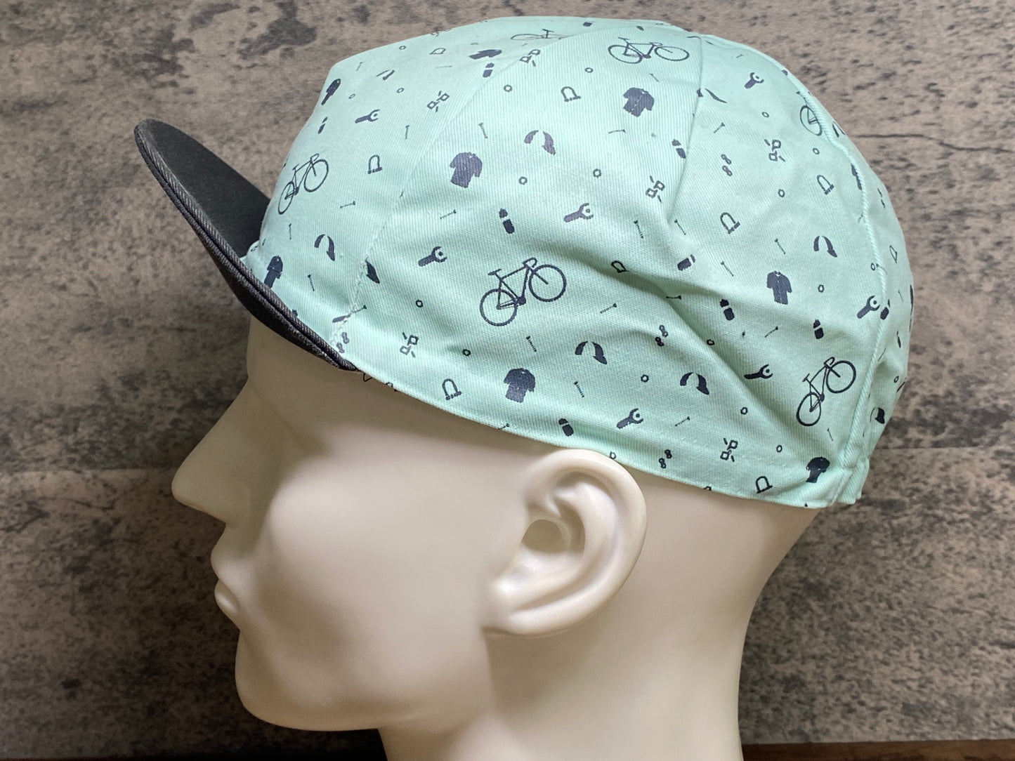 JC067 プロトンドパリ Peloton de Paris サイクルキャップ 薄緑 ワンサイズ