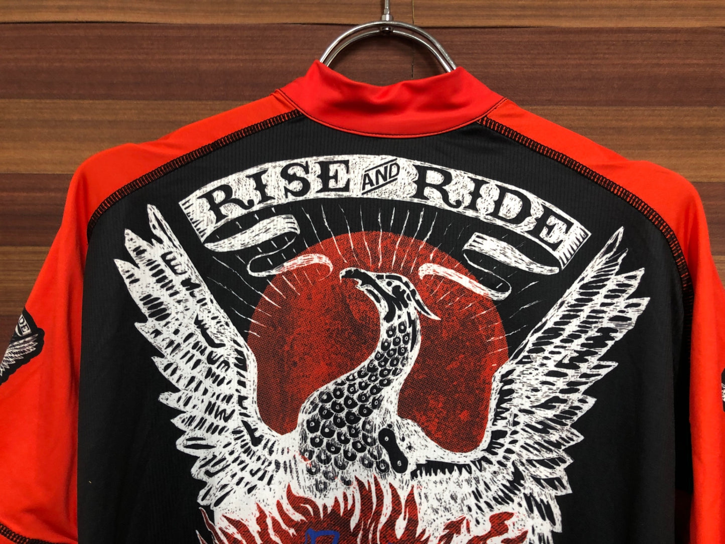 IM210 サイコロジー CYCOLOGY 半袖 サイクルジャージ 黒 赤 L