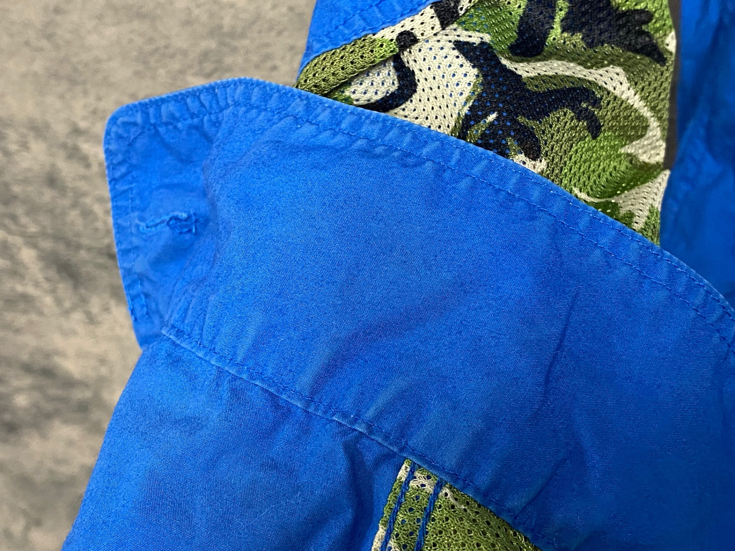 JC889 ナリフリ narifuri 長袖 サイクル シャツ 青 XL