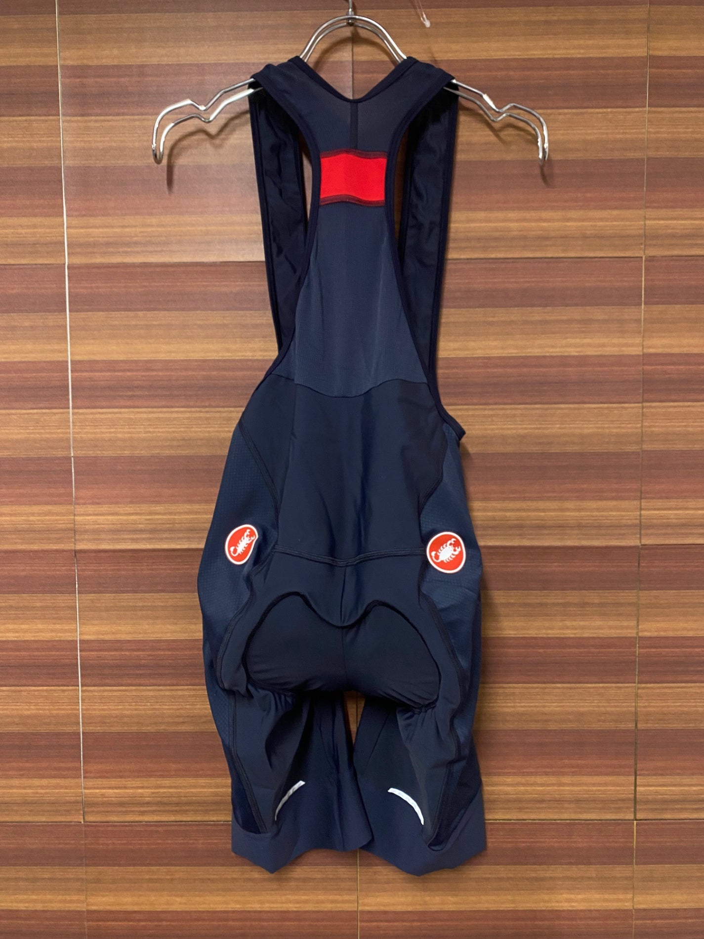 IQ184 カステリ CASTELLI ビブショーツ 紺 XL
