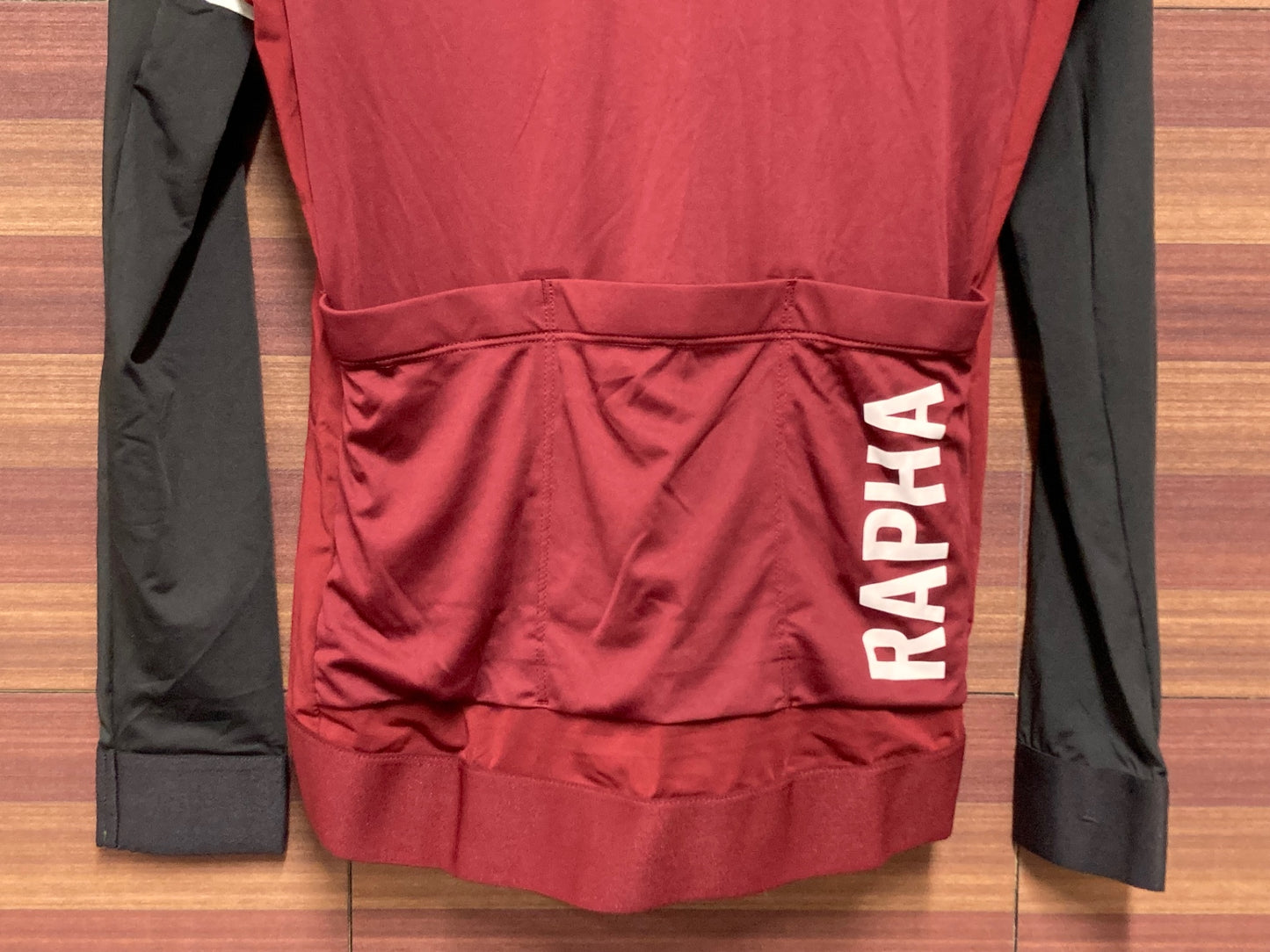IQ759 ラファ Rapha PRO TEAM LONG SLEEVE TRAINING JERSEY 長袖 サイクルジャージ 赤 S