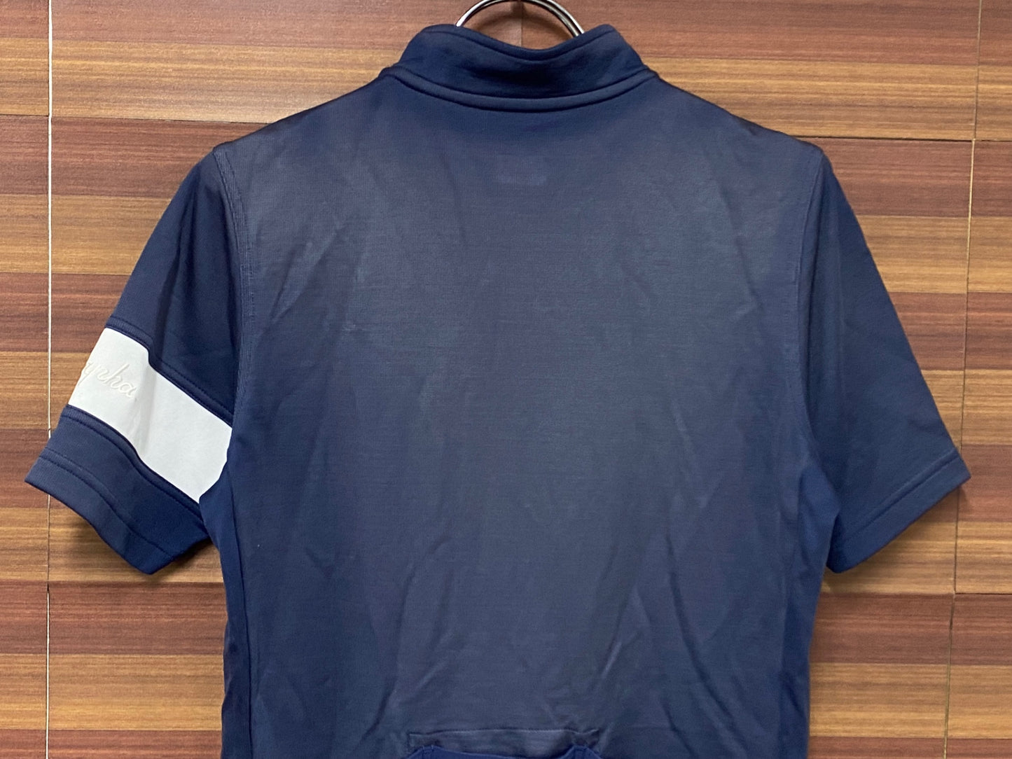 IR938 ラファ Rapha CLASSIC JERSEY 半袖 サイクルジャージ 紺 M ※日焼け、毛玉等ダメージ強いためジャンク