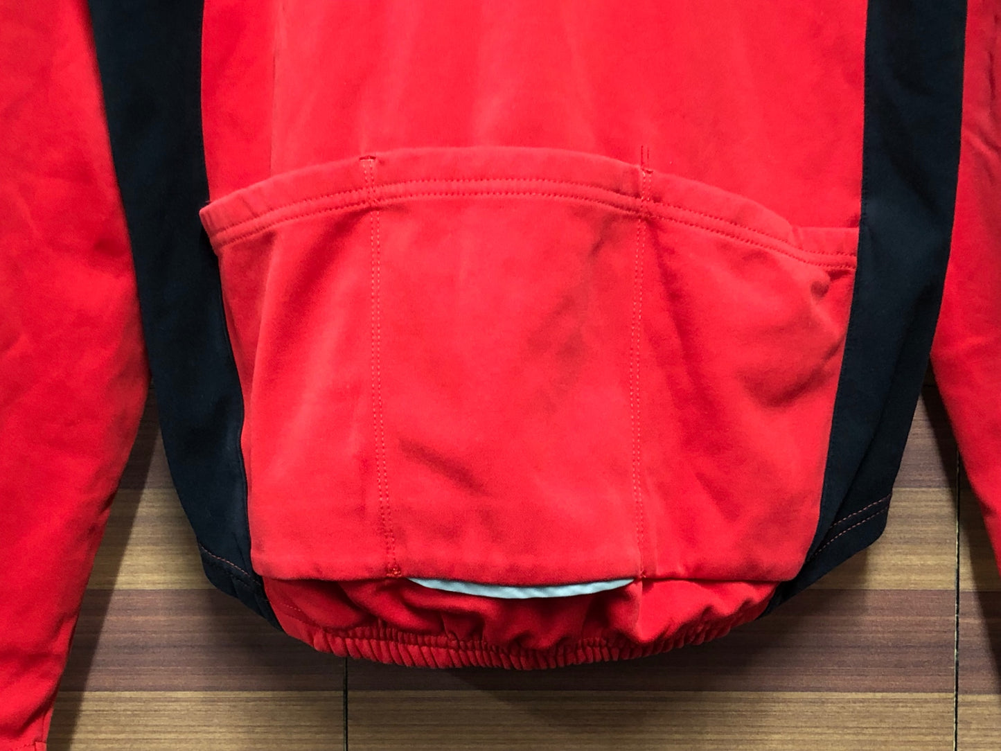 IV187 シマノ SHIMANO 長袖 サイクルジャージ 赤 S 裏起毛